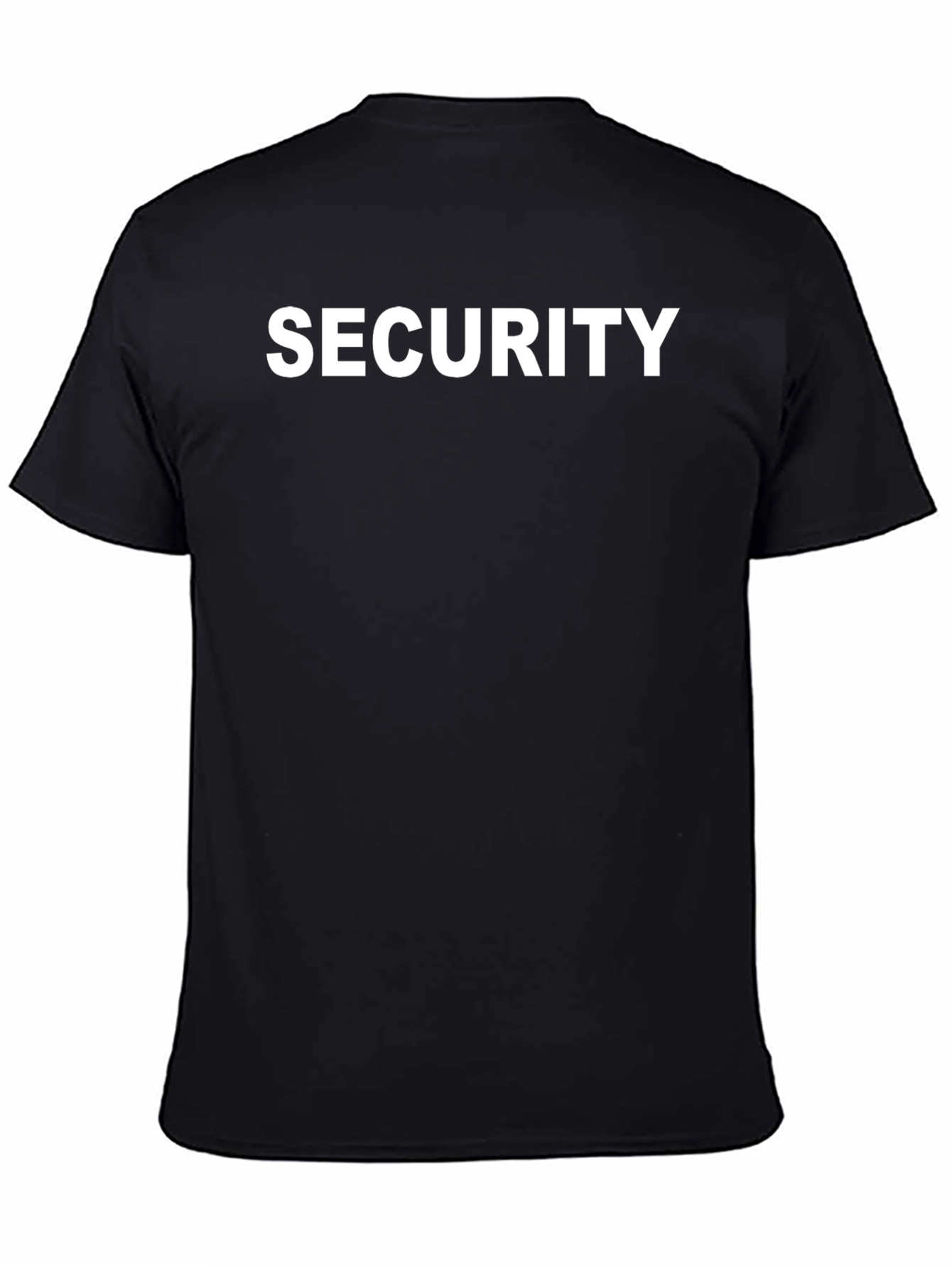 Security T-Shirt - Black Crew Neck Tee