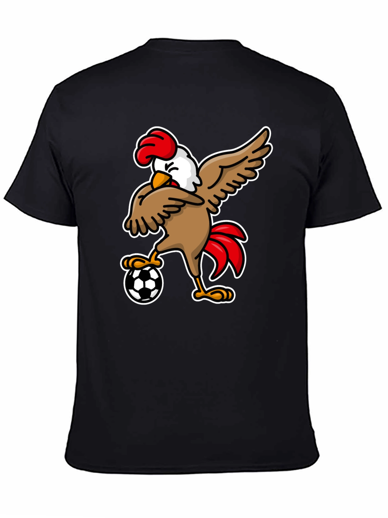 Chicken Soccer T-Shirt - Black