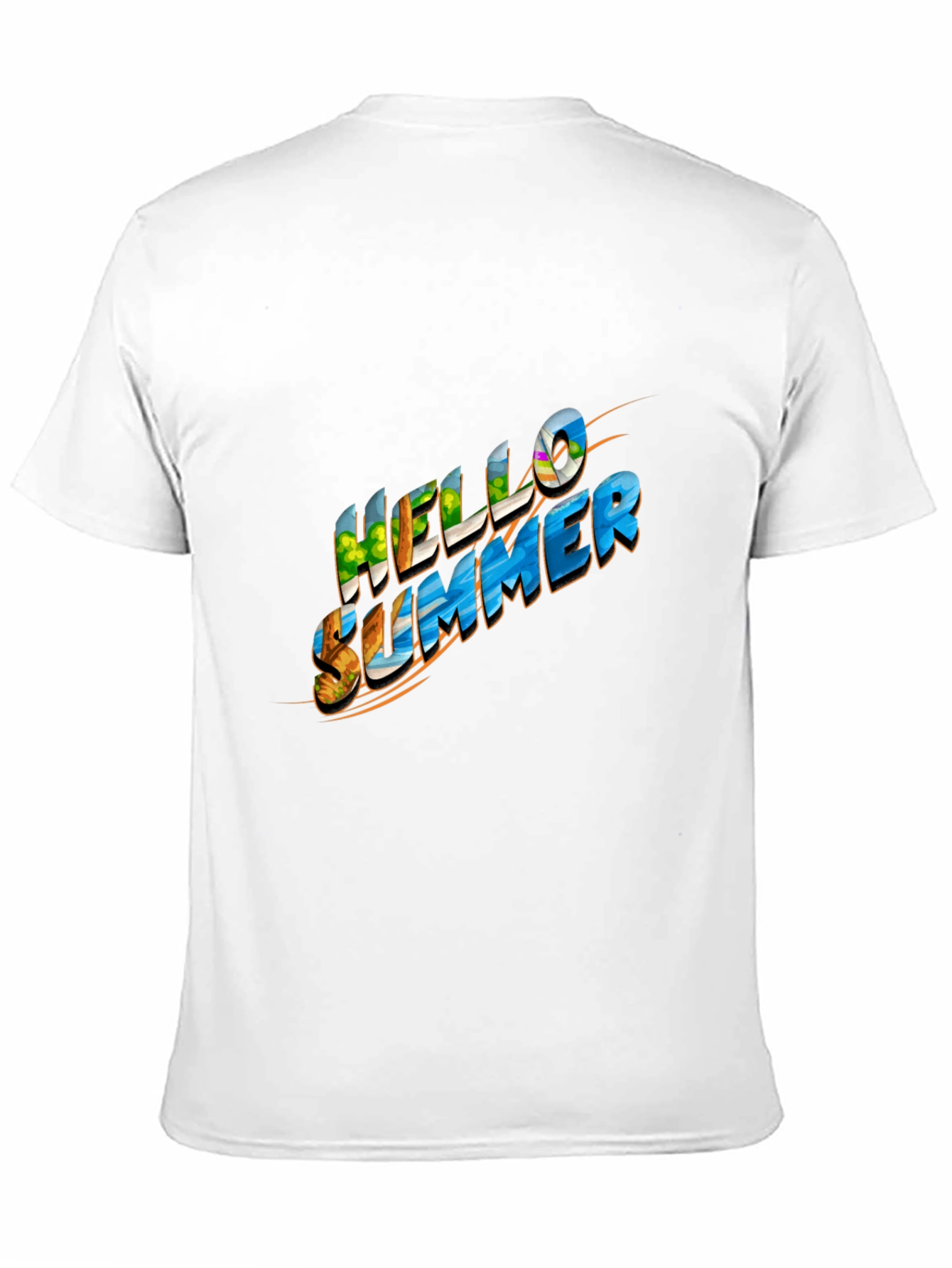 Hello Summer Graphic Black Tee