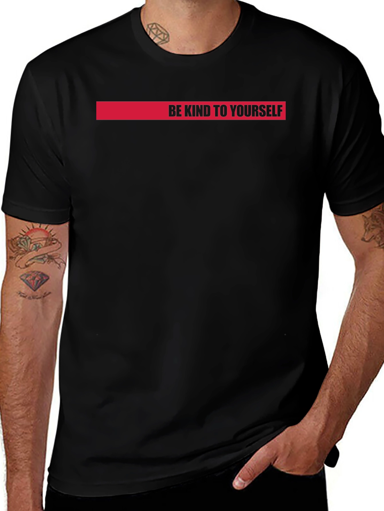 Be Kind To Yourself Graphic Tee - Black