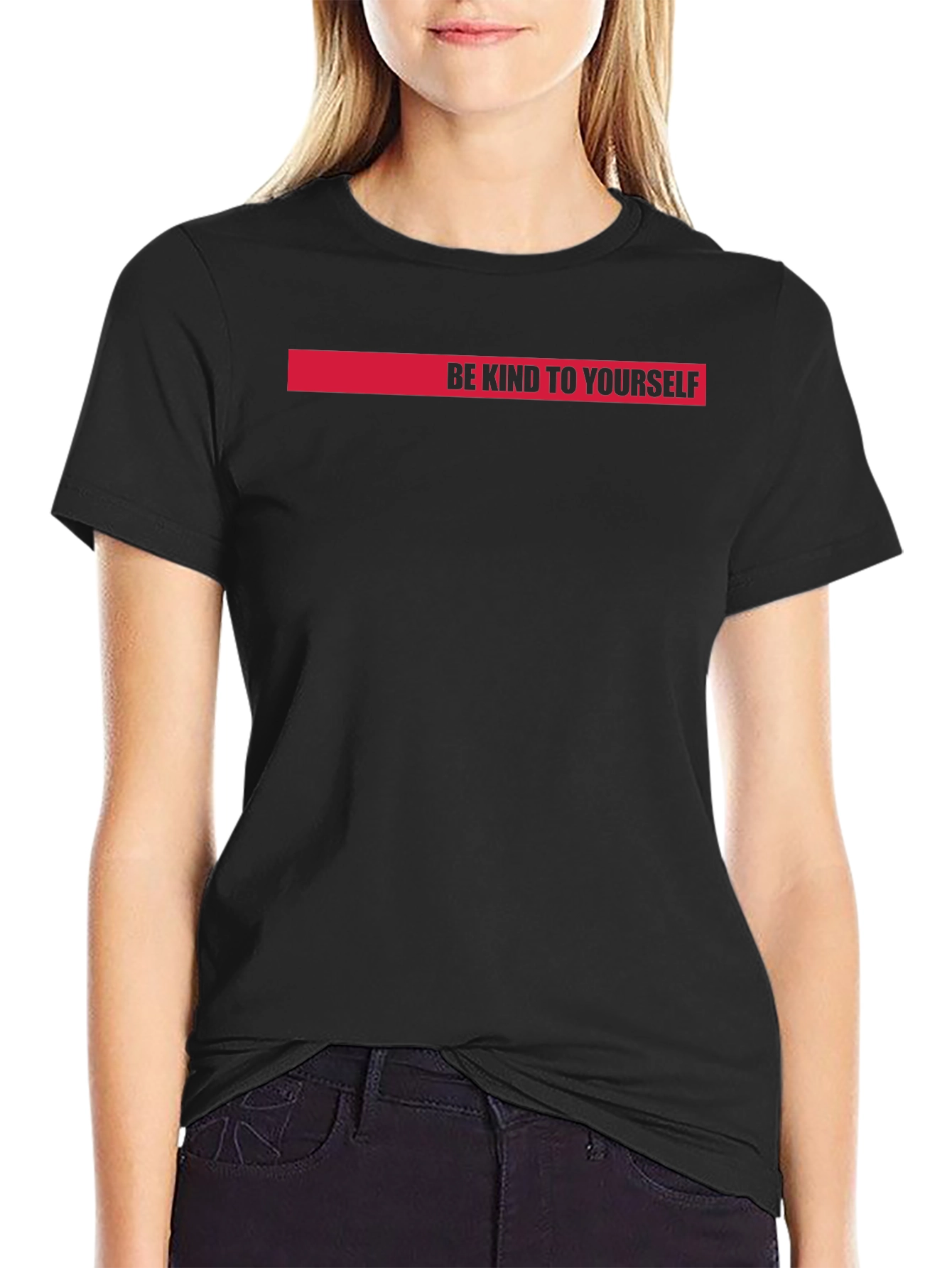Be Kind To Yourself Graphic Tee - Black