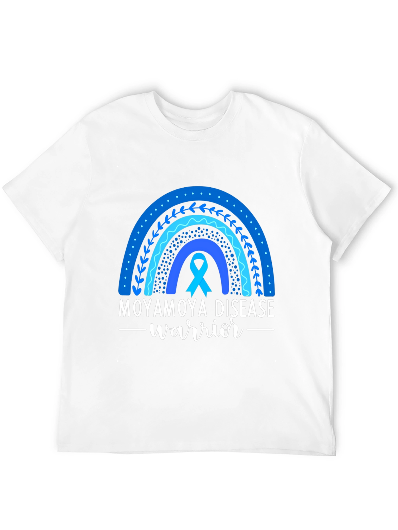 Moyamoya Disease Awareness Rainbow T-Shirt