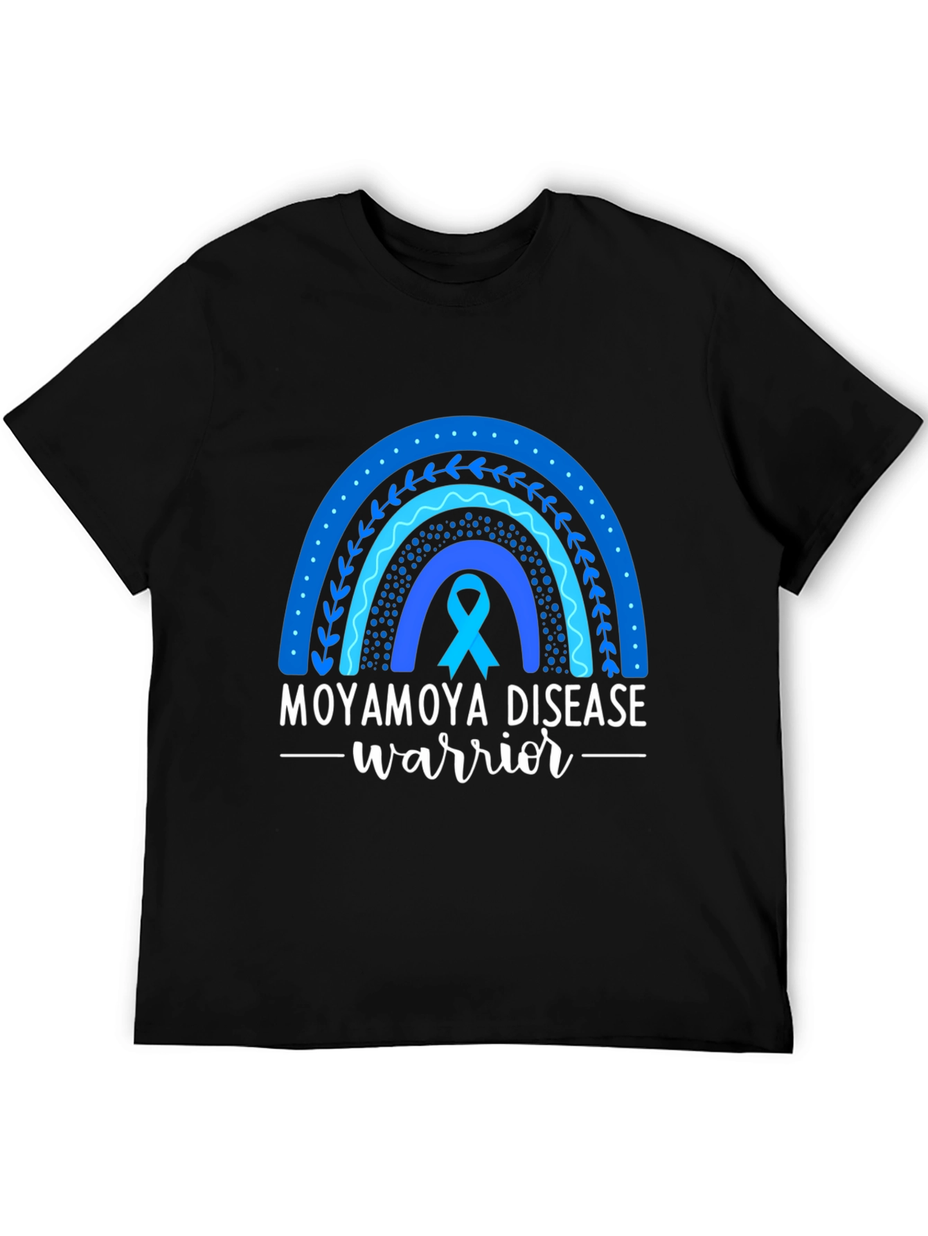 Moyamoya Disease Awareness Rainbow T-Shirt