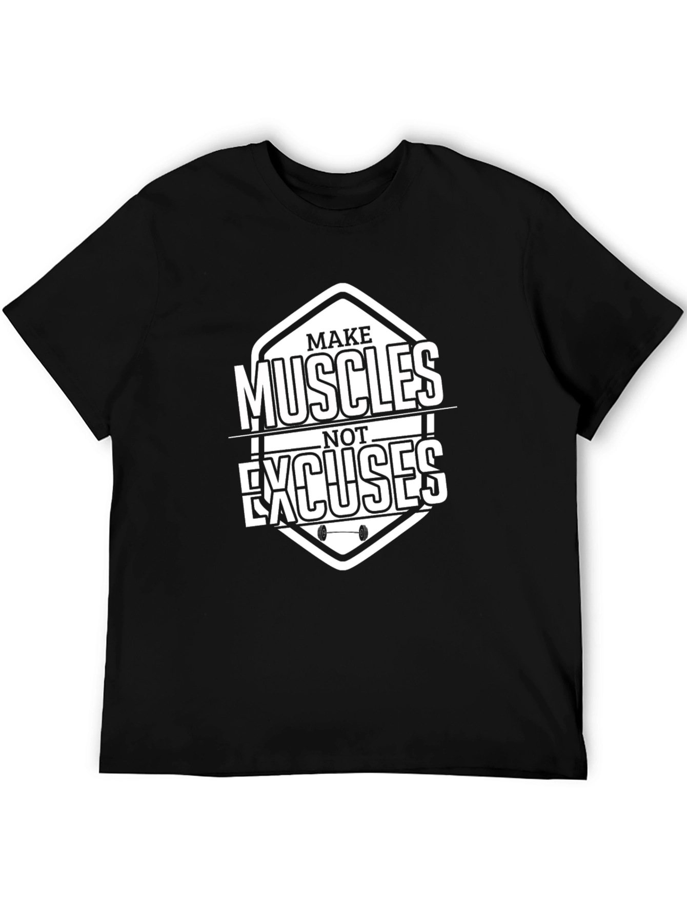 Make Muscles Not Excuses Graphic Tee