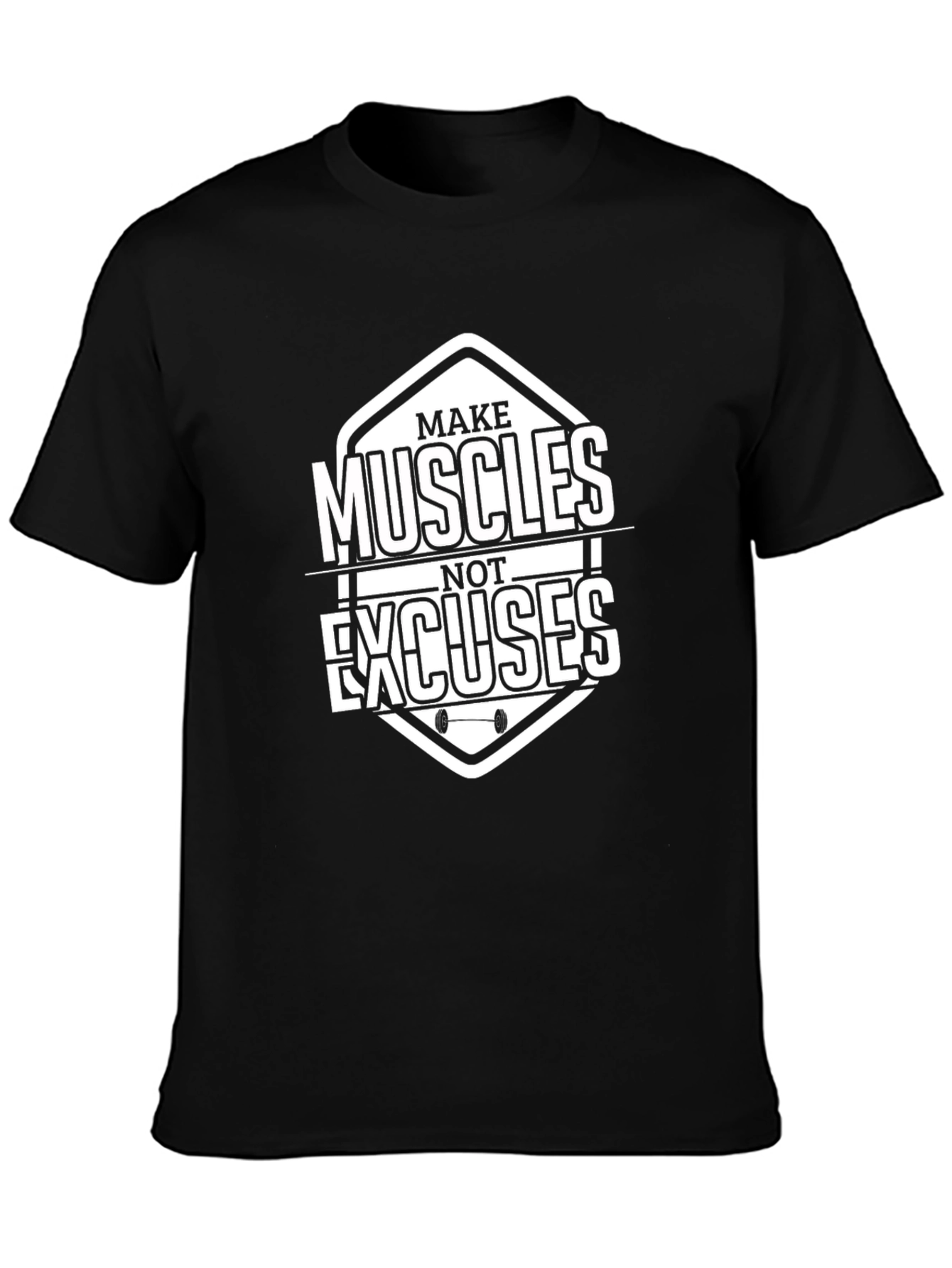 Make Muscles Not Excuses Graphic Tee