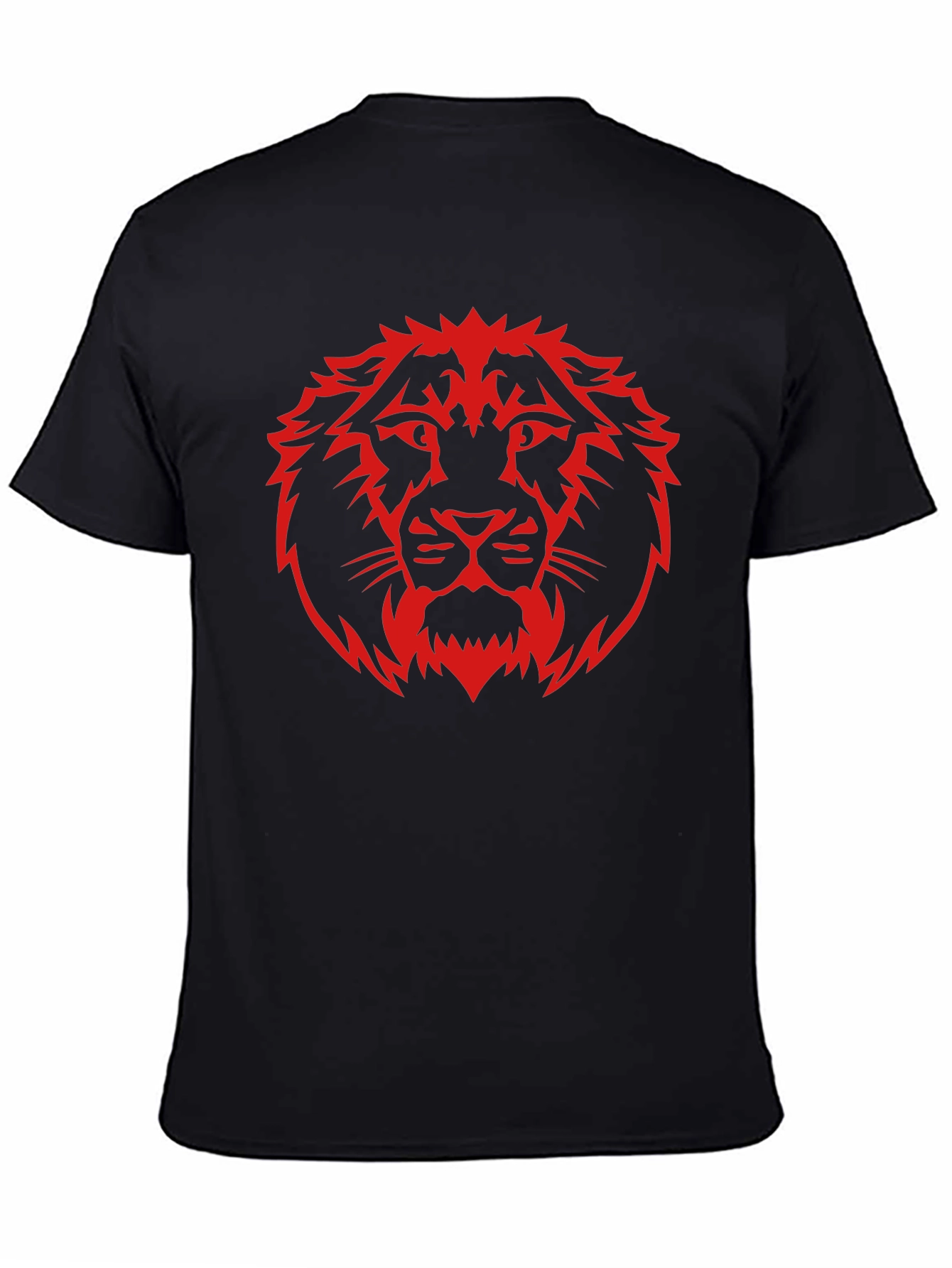 Lion Head Graphic Tee - Black