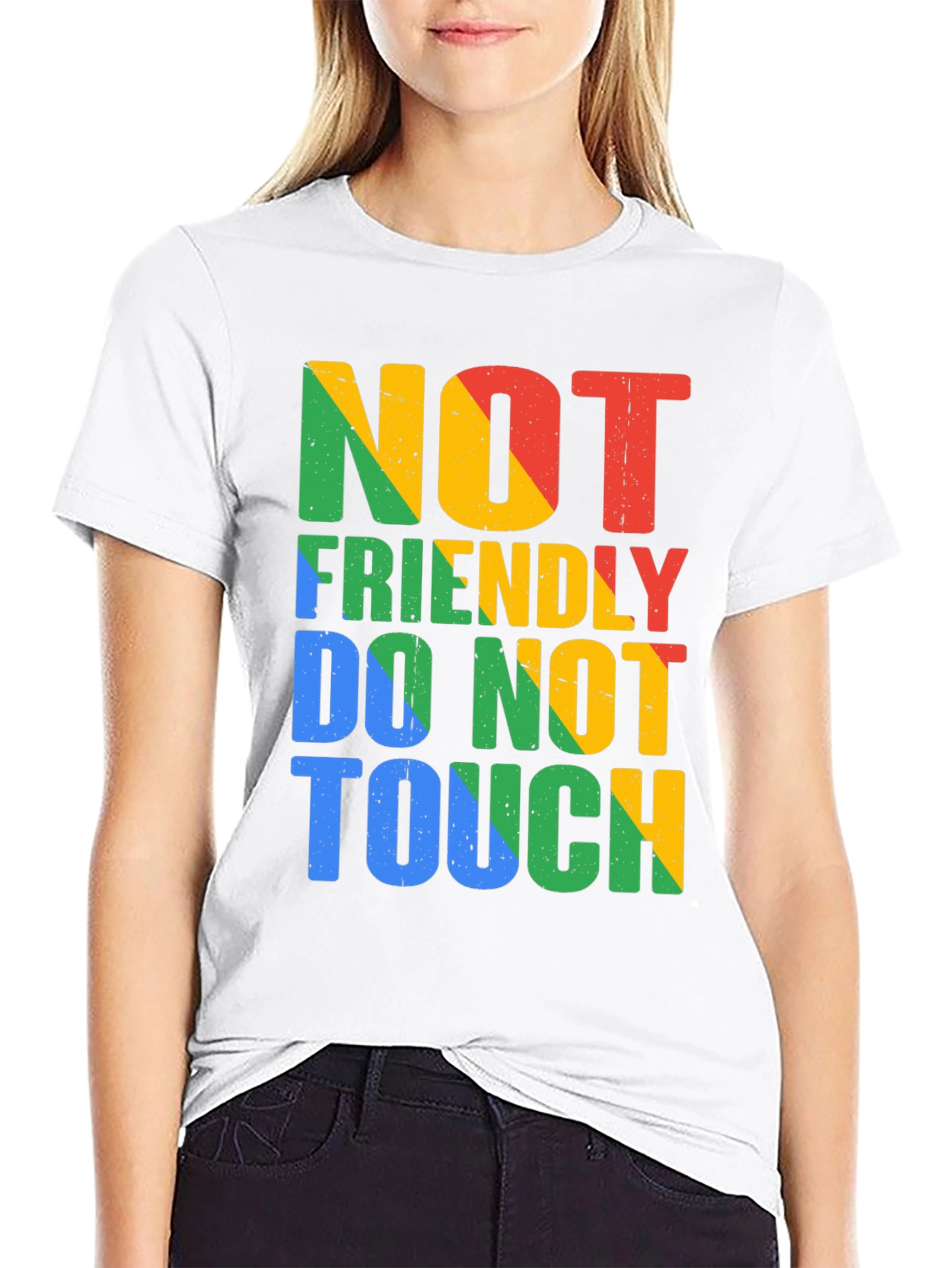 Not Friendly Do Not Touch Graphic Tee