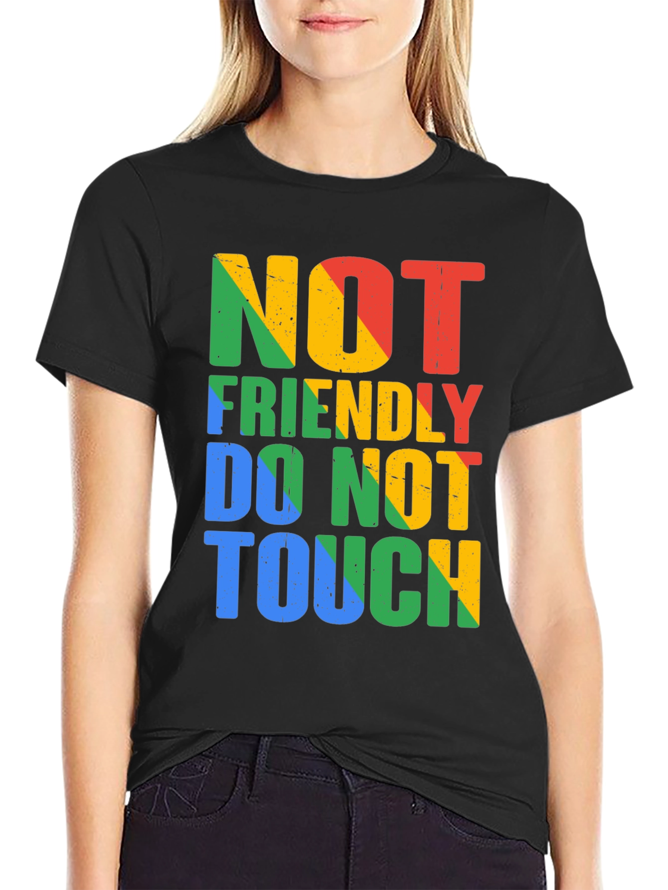 Not Friendly Do Not Touch Graphic Tee