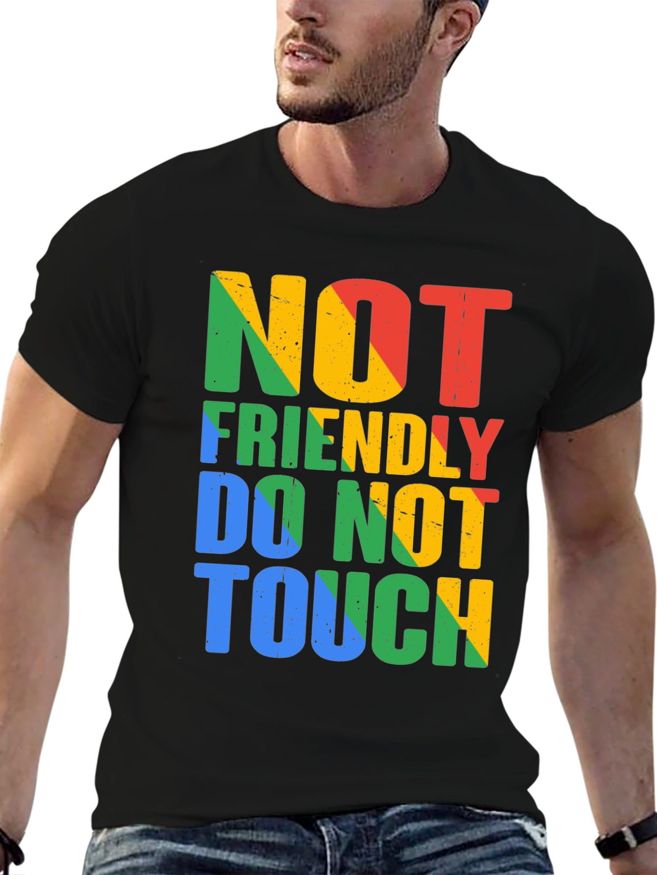Not Friendly Do Not Touch Graphic Tee