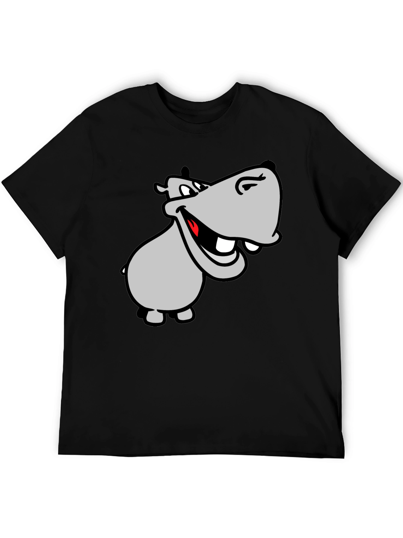Hippo Graphic T-Shirt - Mens Black Tee