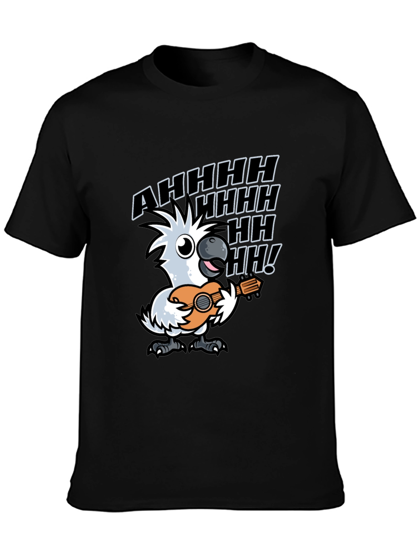 Funny Parrot Ukulele T-Shirt
