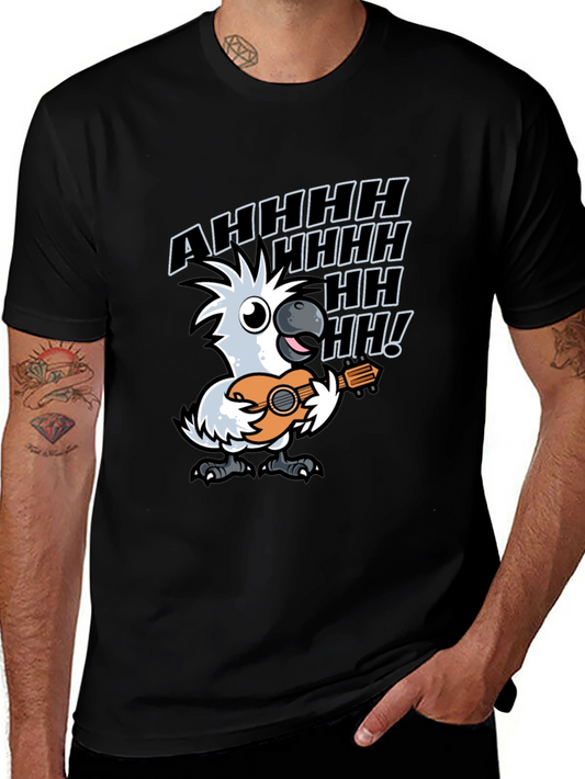 Funny Parrot Ukulele T-Shirt