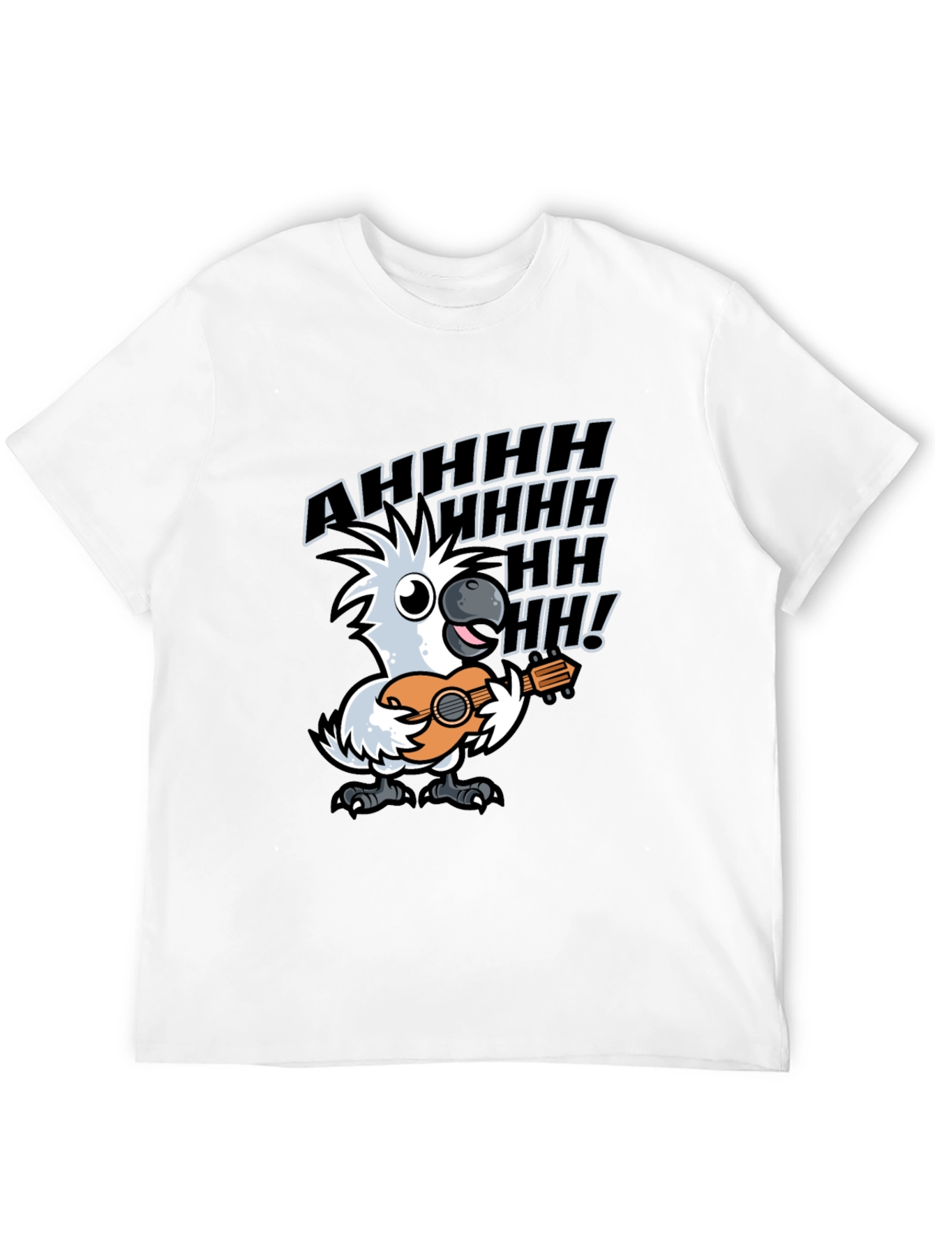 Funny Parrot Ukulele T-Shirt