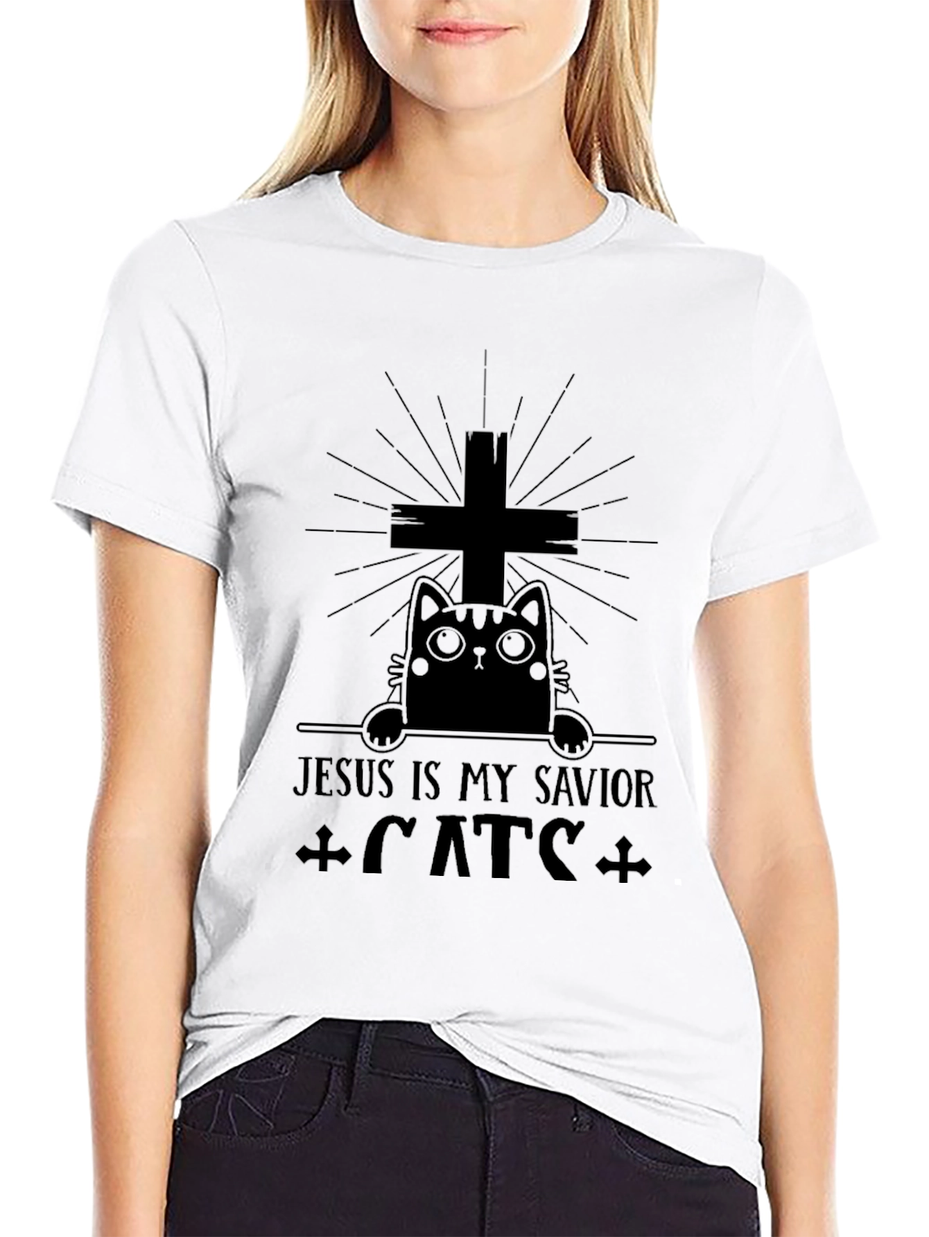 Jesus Is My Savior Cats T-Shirt