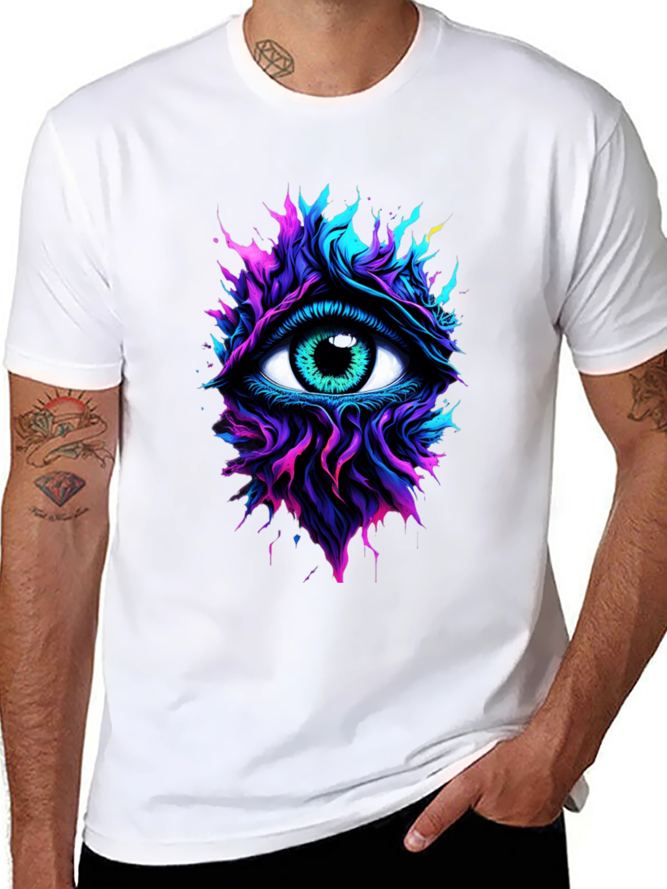 Mystic Eye Graphic T-Shirt - Vibrant Design