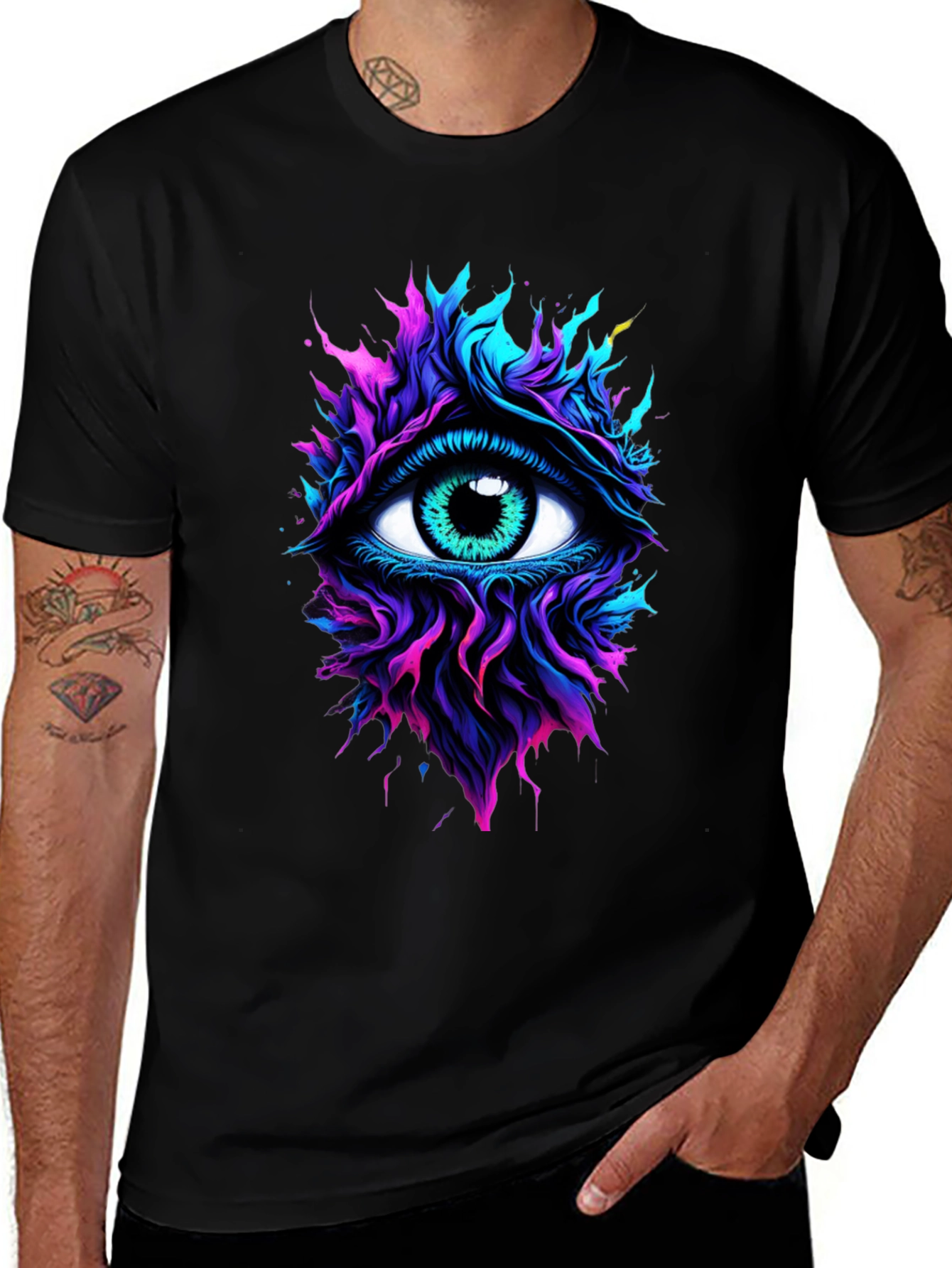 Mystic Eye Graphic T-Shirt - Vibrant Design