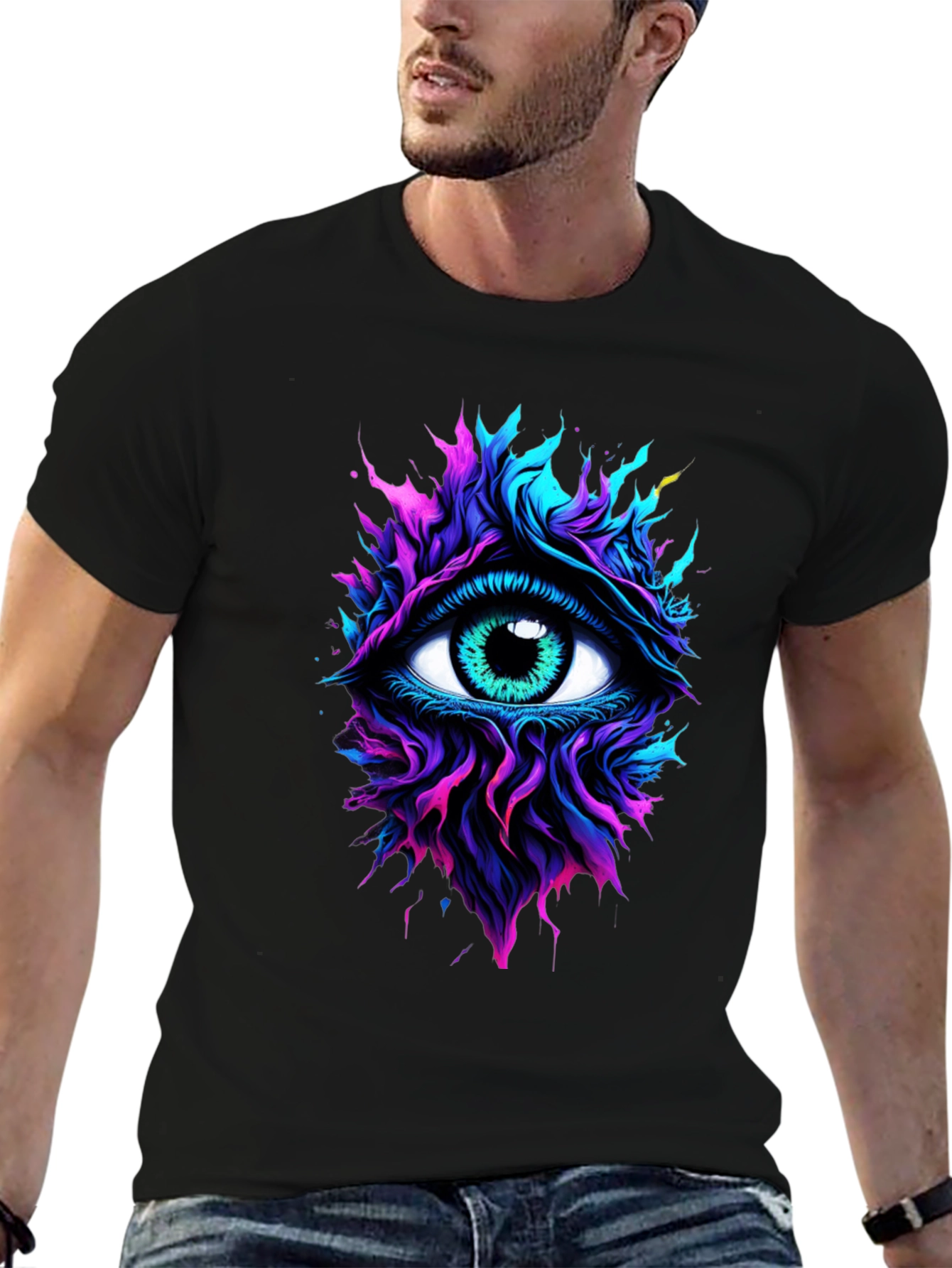 Mystic Eye Graphic T-Shirt - Vibrant Design