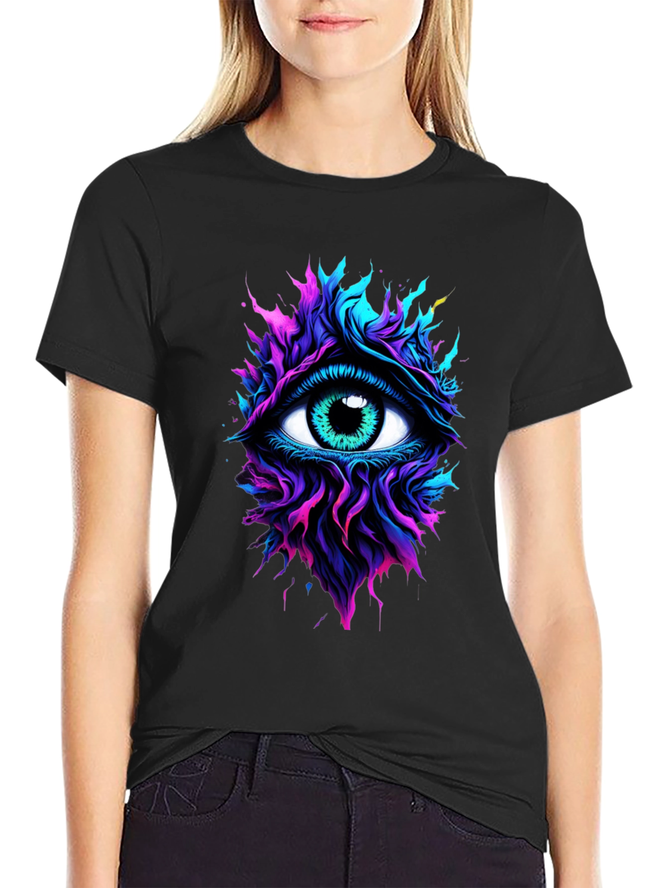 Mystic Eye Graphic T-Shirt - Vibrant Design