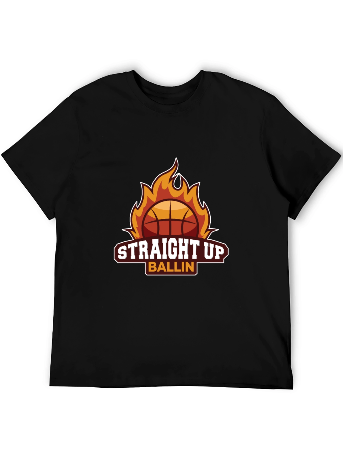 Straight Up Ballin Basketball T-Shirt