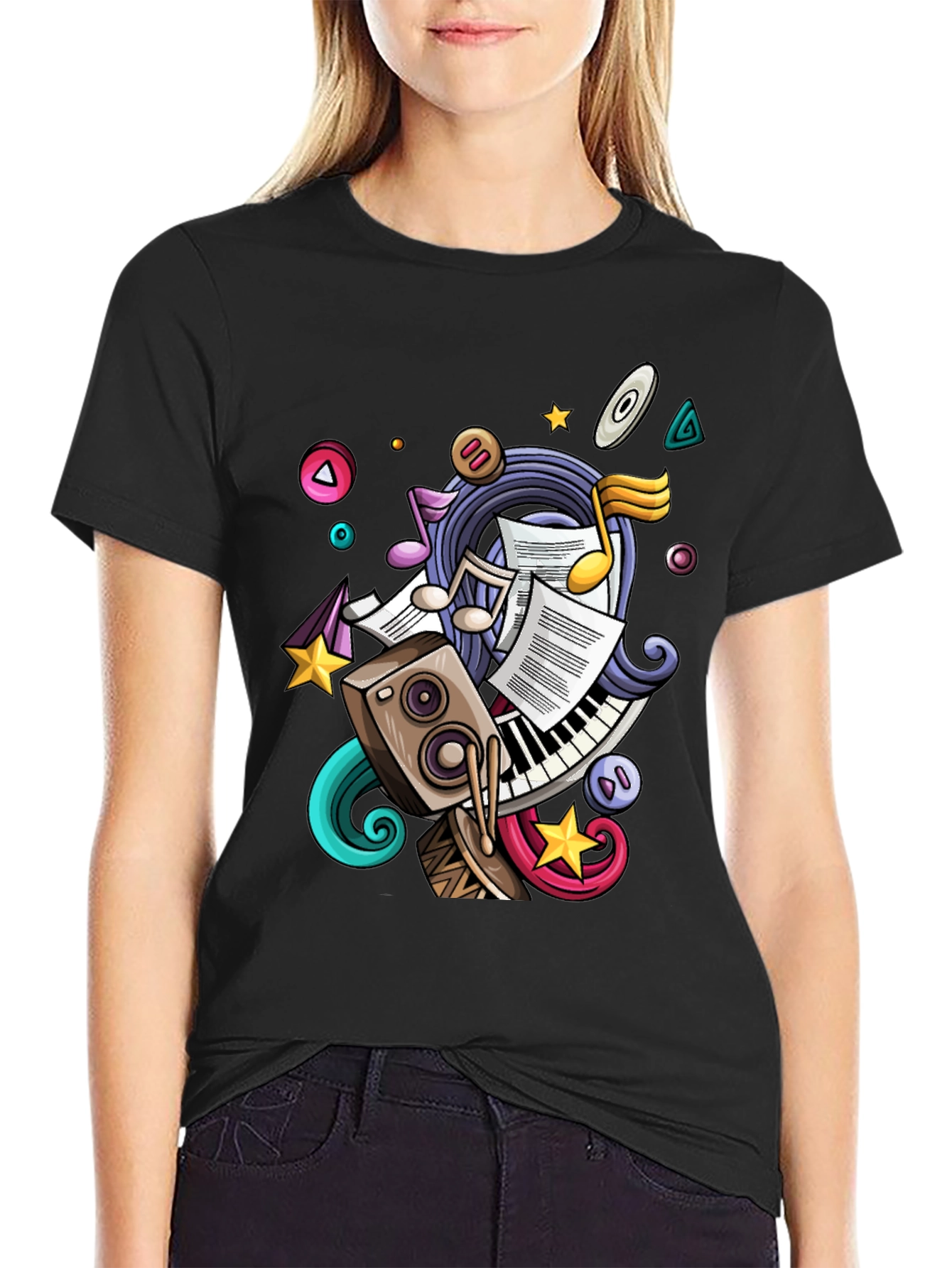 Musical T-Shirt: Sound Wave Design