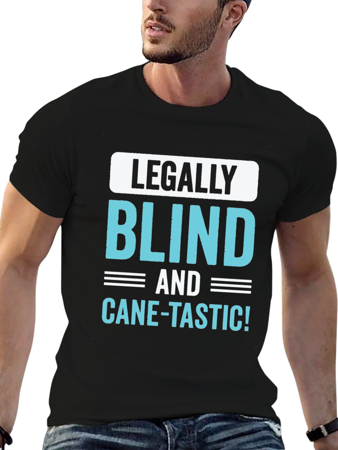 Legally Blind and Cane-Tastic Graphic Tee
