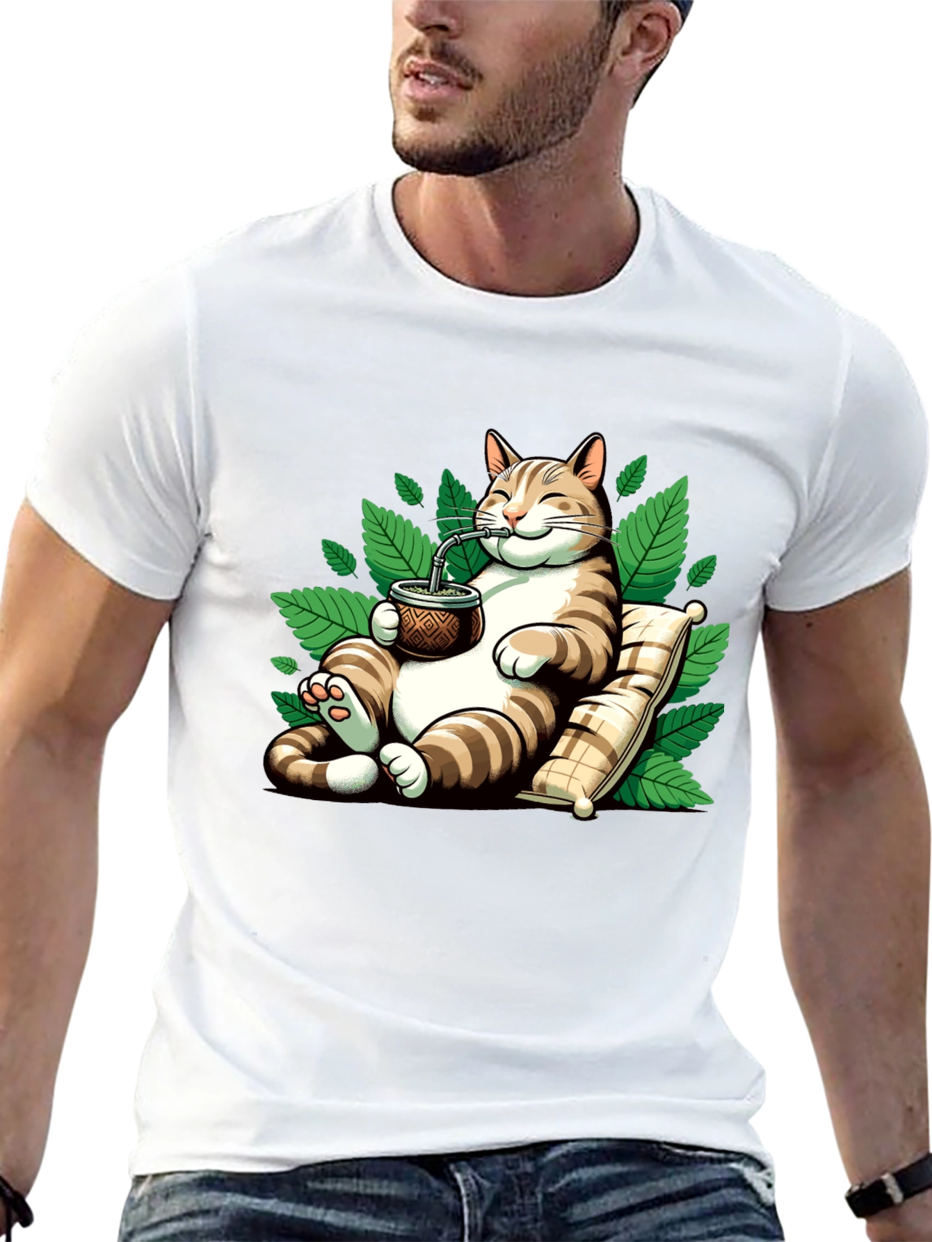Chill Cat Mate T-Shirt - Relaxed Feline Vibes