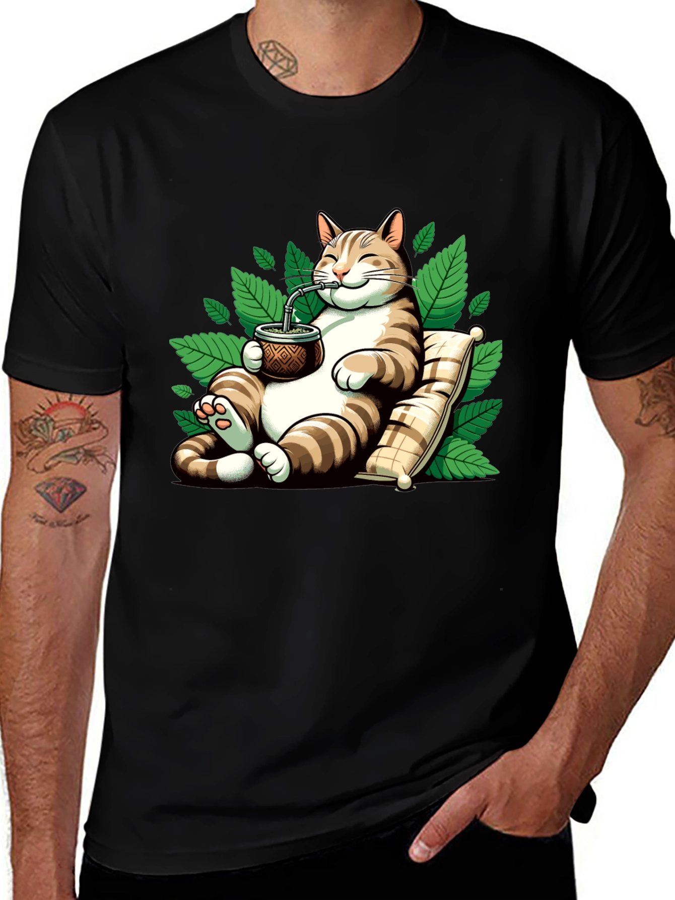 Chill Cat Mate T-Shirt - Relaxed Feline Vibes