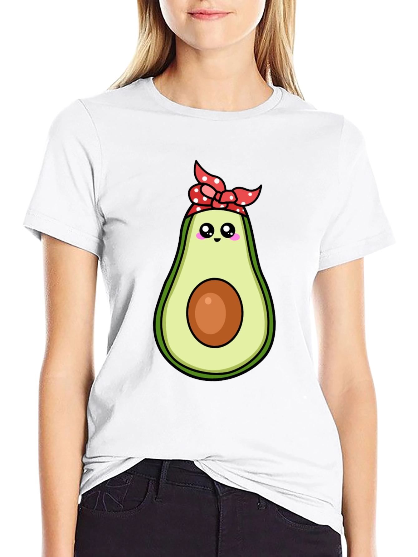 Cute Avocado with Bandana T-Shirt