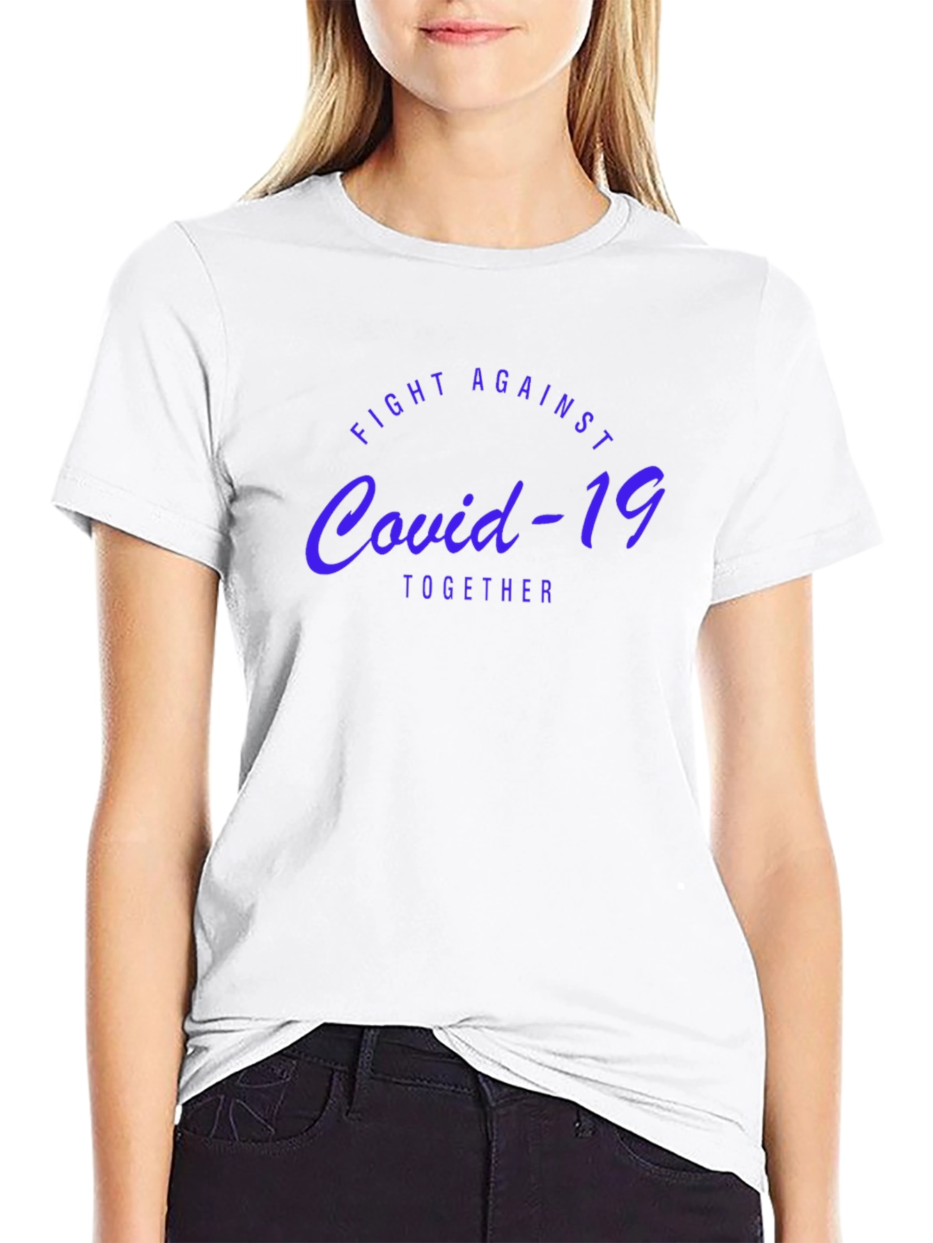 Fight Against Covid-19 Black T-Shirt