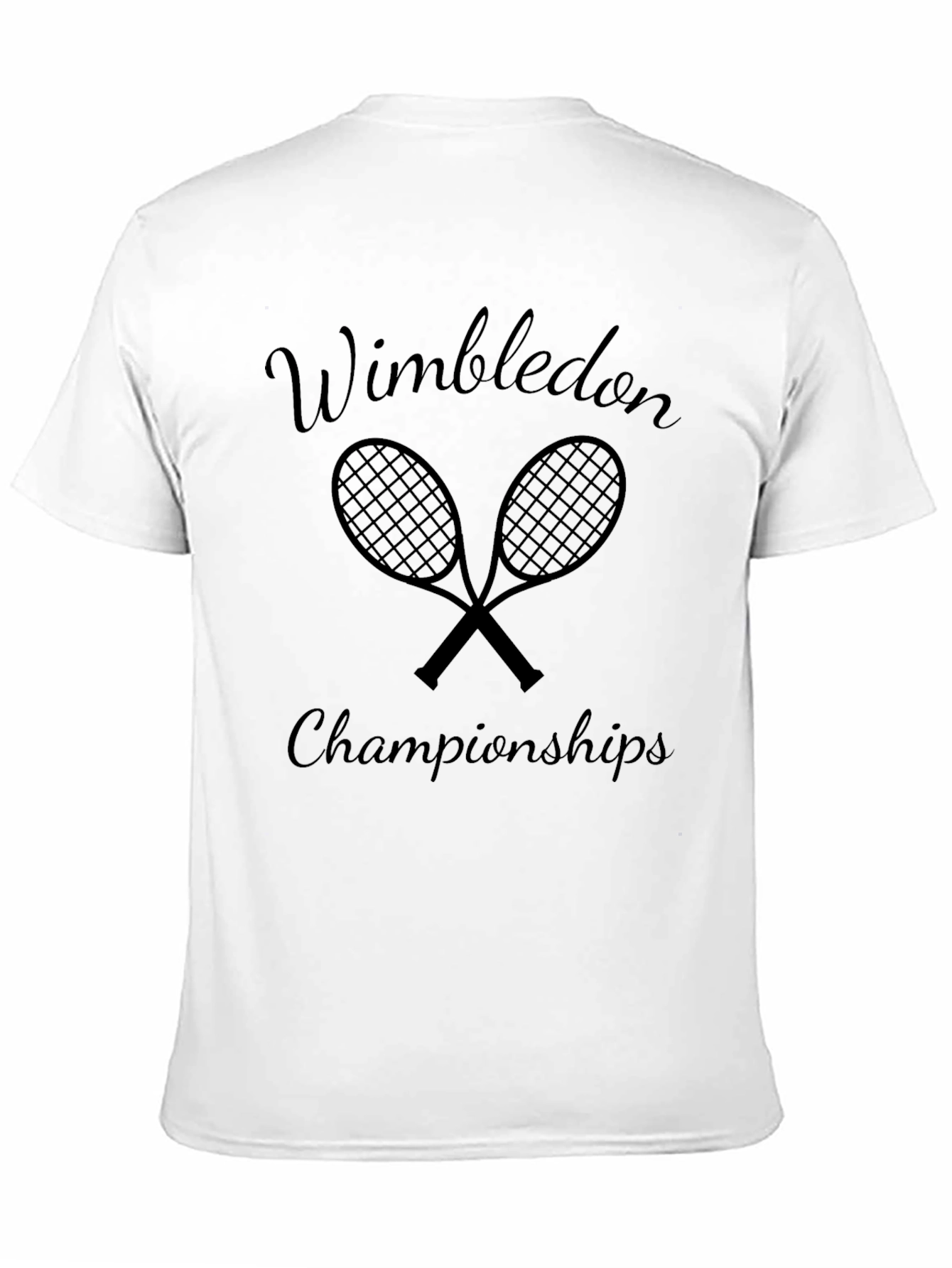 Wimbledon Tennis Championships Black T-Shirt