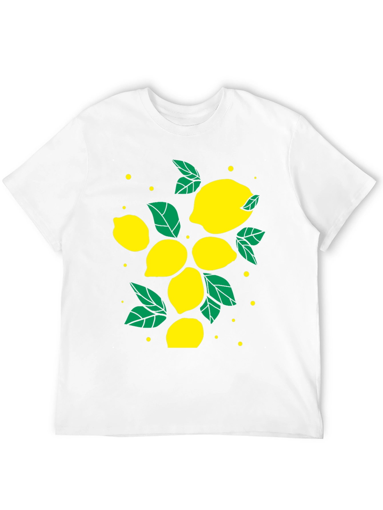 Lemon Print Black T-Shirt - Fresh & Stylish