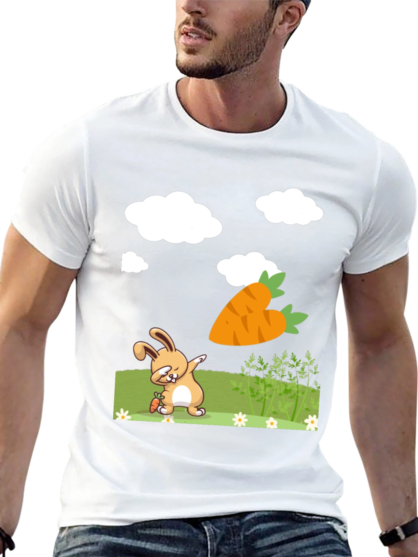 Dabbing Easter Bunny Carrot Shirt