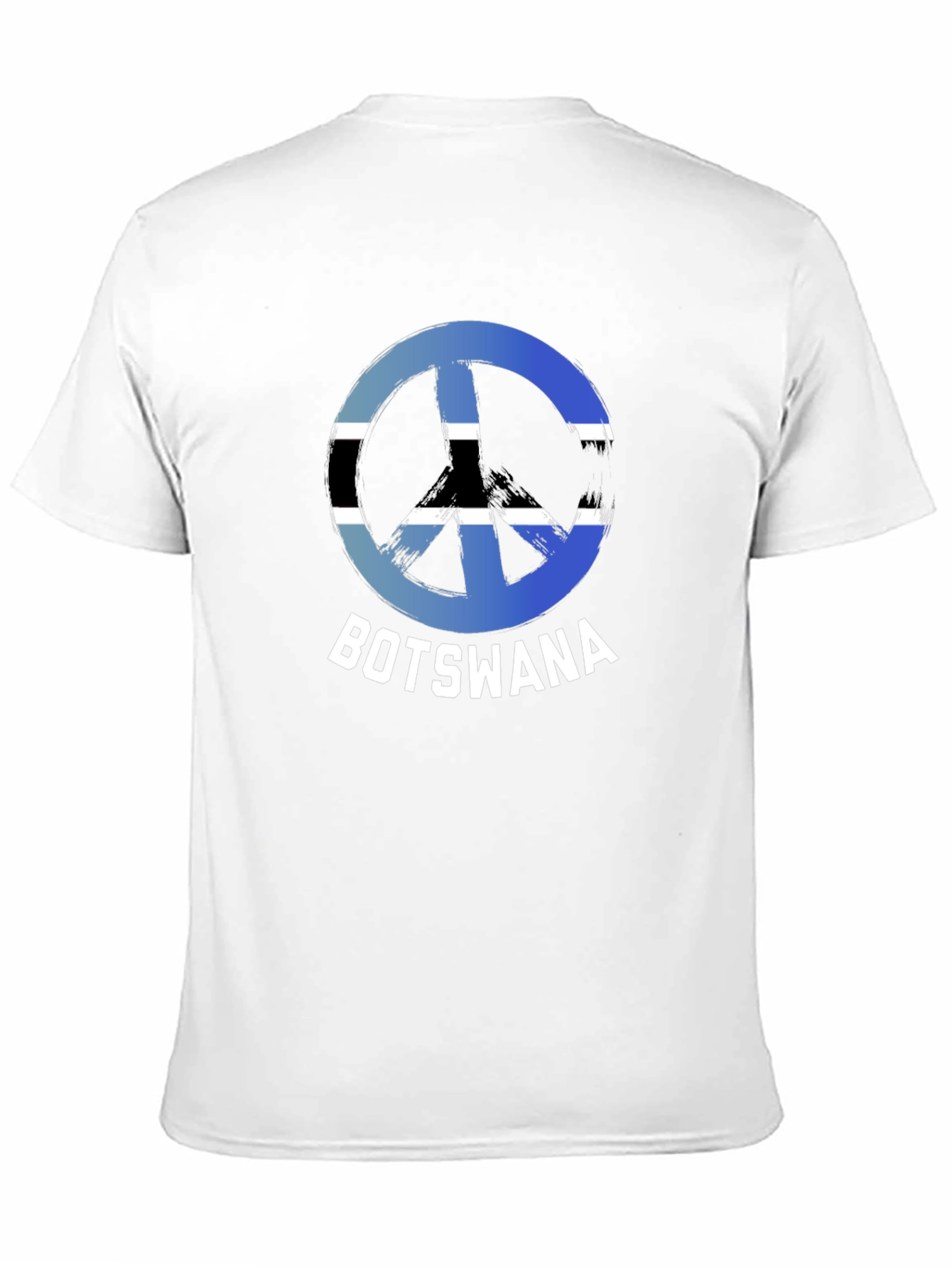 Botswana Peace Sign T-Shirt - Black