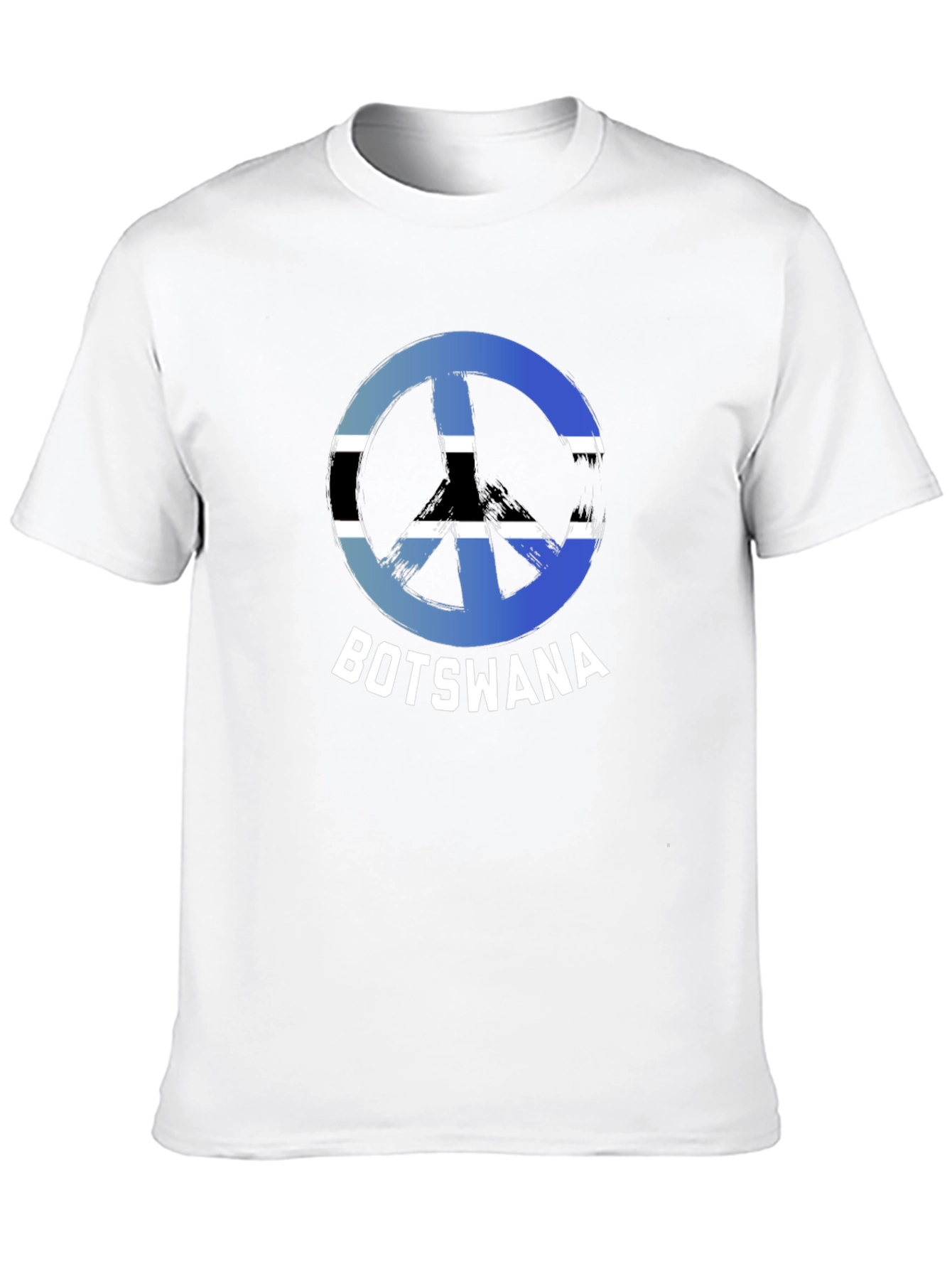Botswana Peace Sign T-Shirt - Black