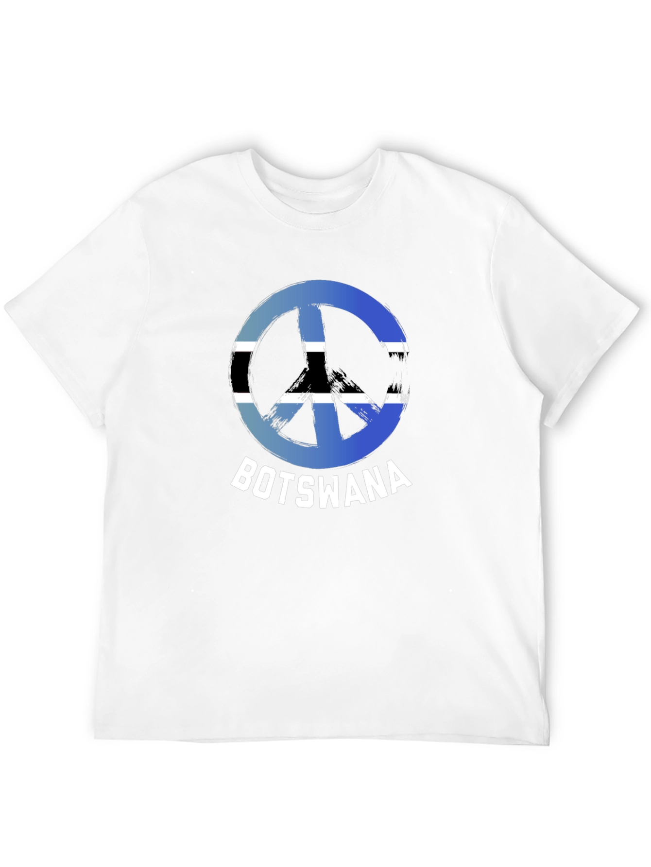 Botswana Peace Sign T-Shirt - Black