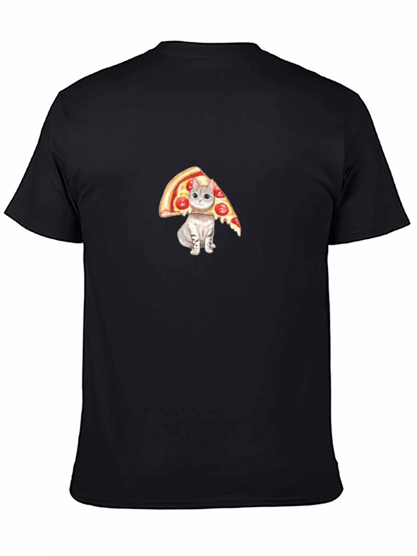 Pizza Cat Graphic Tee - Funny Novelty T-Shirt