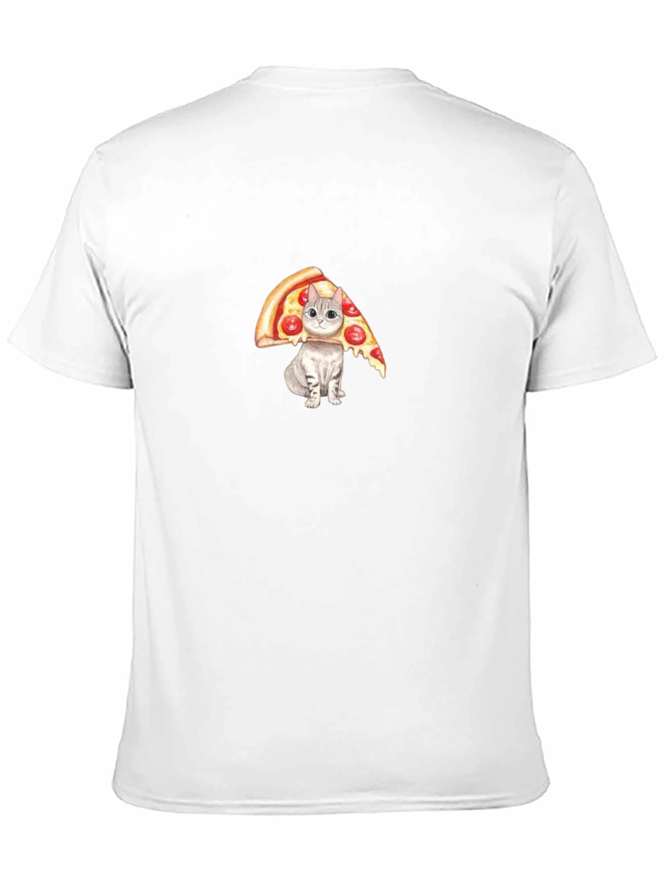 Pizza Cat Graphic Tee - Funny Novelty T-Shirt