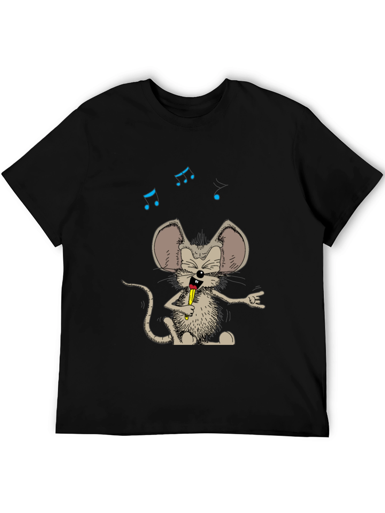 Rock On Rat Graphic Tee - Cool Cartoon Style