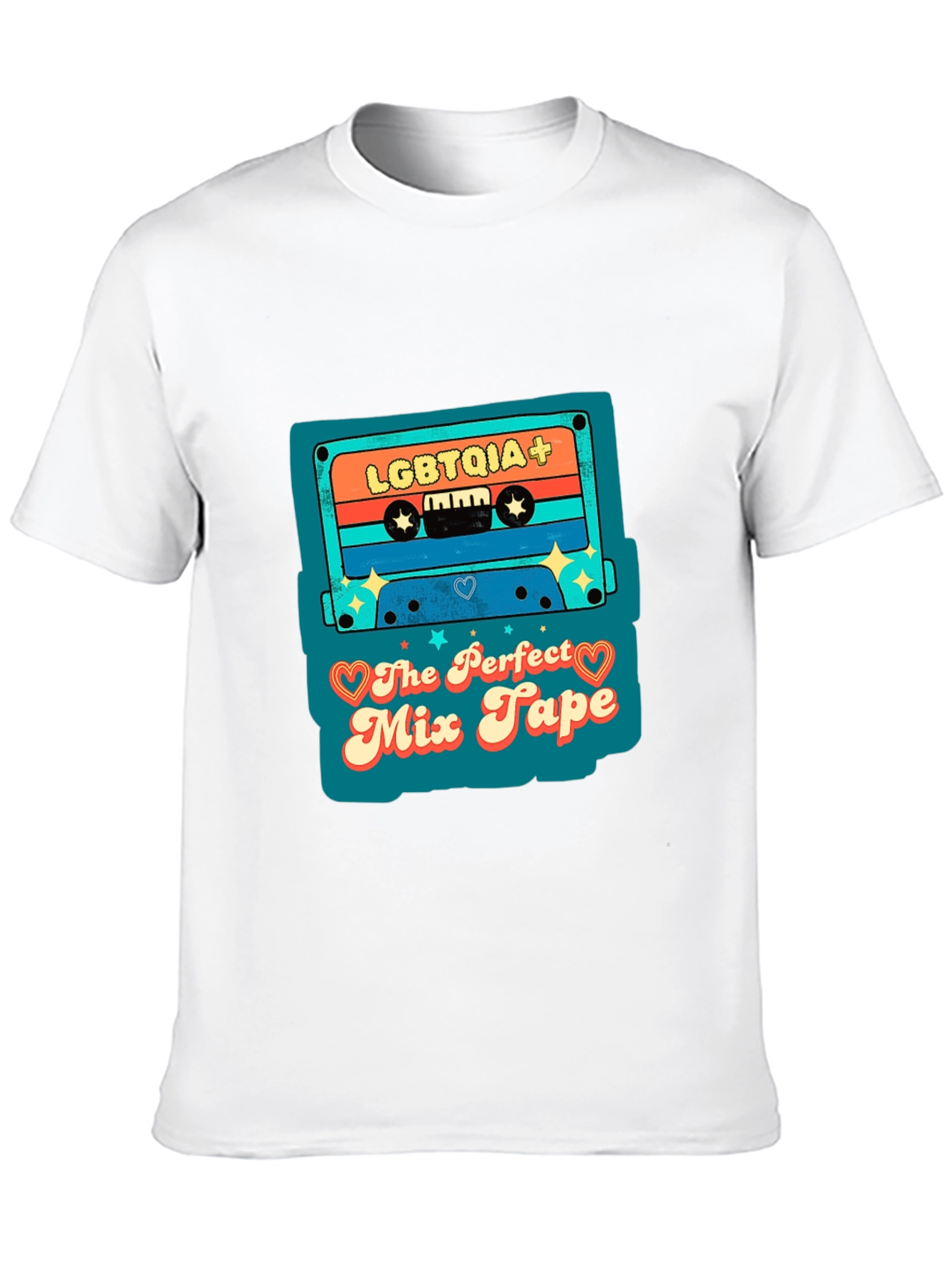LGBTQIA+ Mix Tape Black T-Shirt