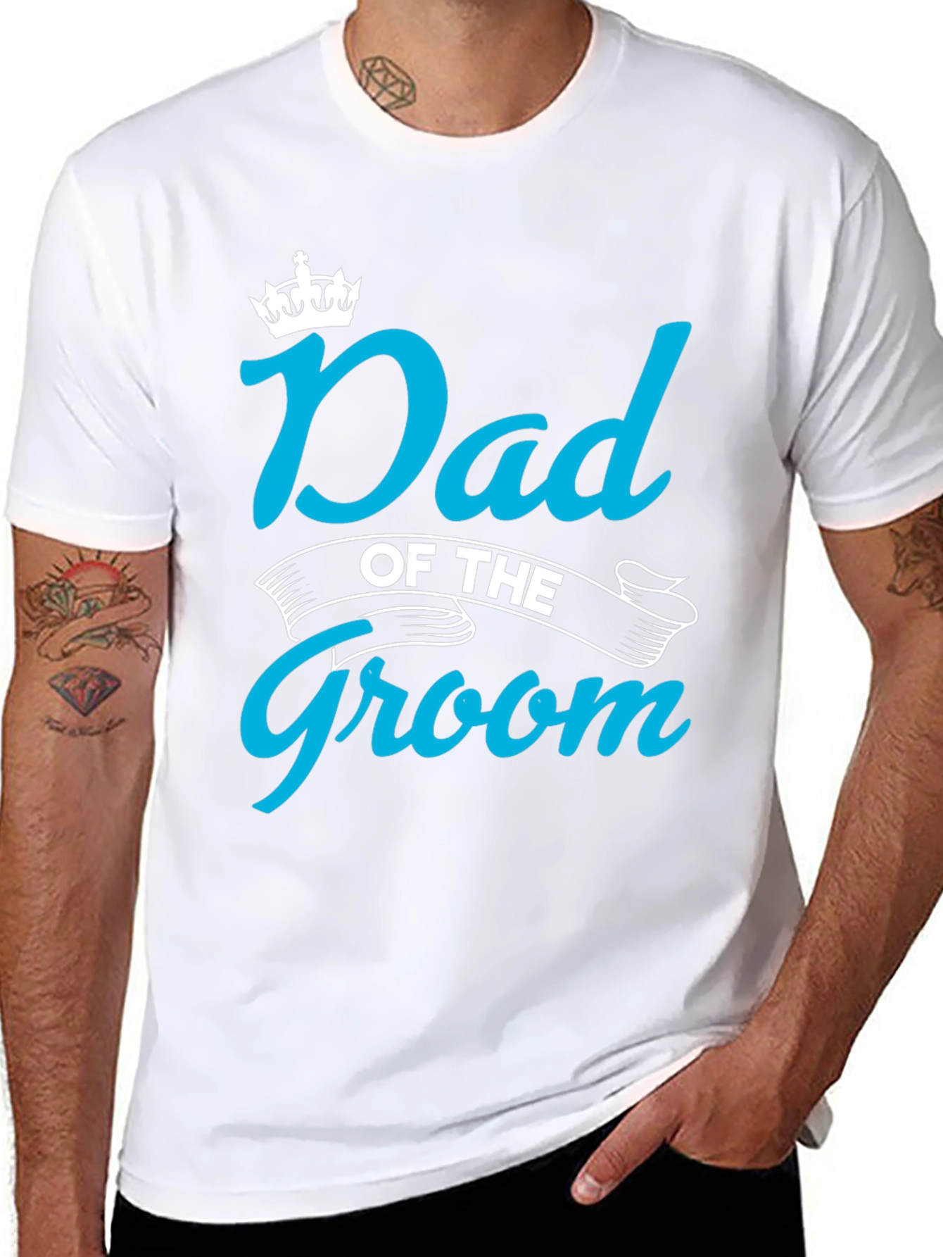 Dad of the Groom T-Shirt - Wedding Party
