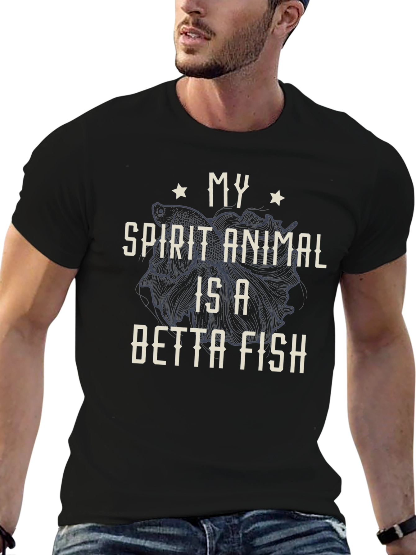 Betta Fish Spirit Animal Graphic T-Shirt