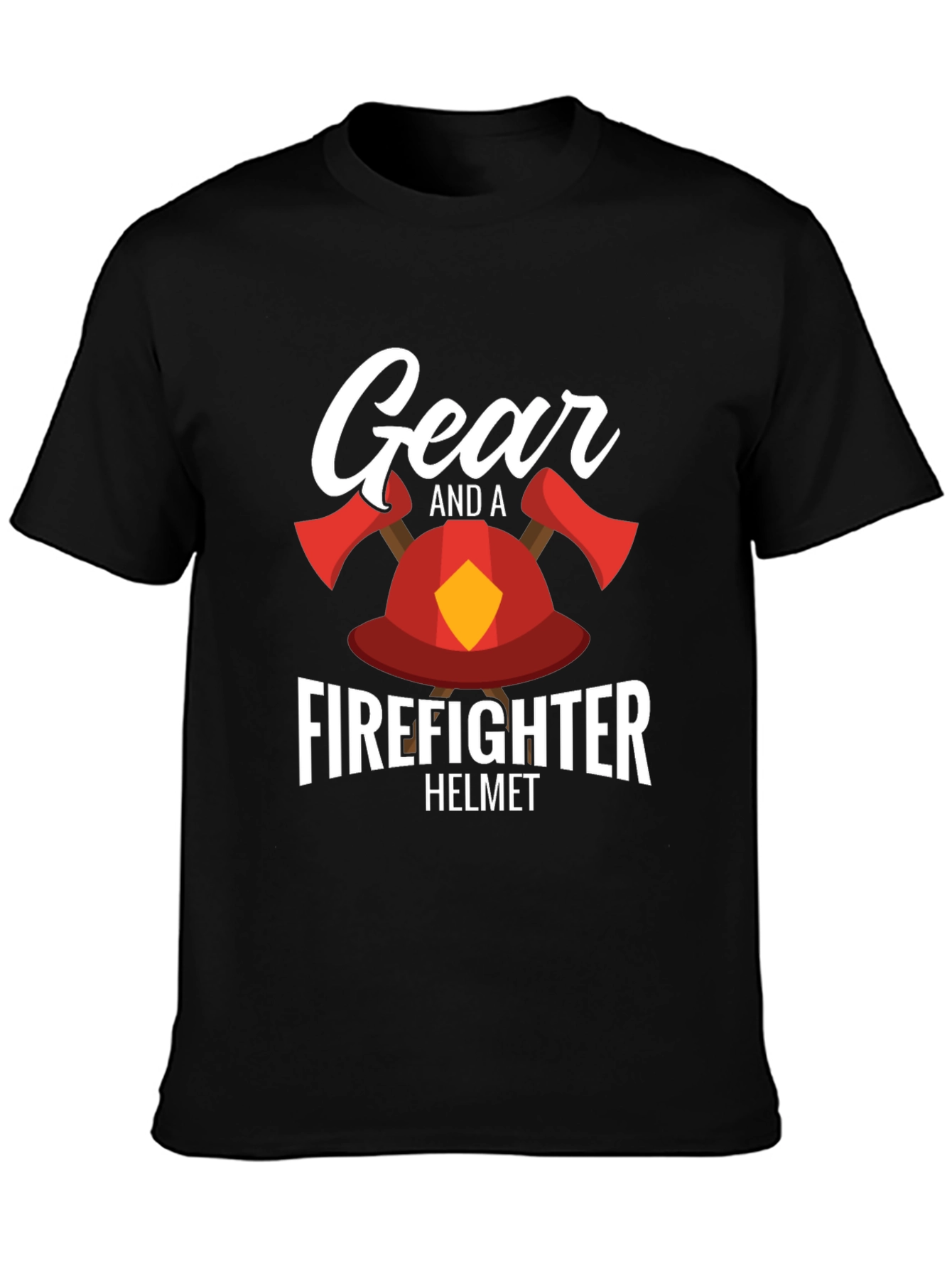 Firefighter Gear Helmet T-Shirt