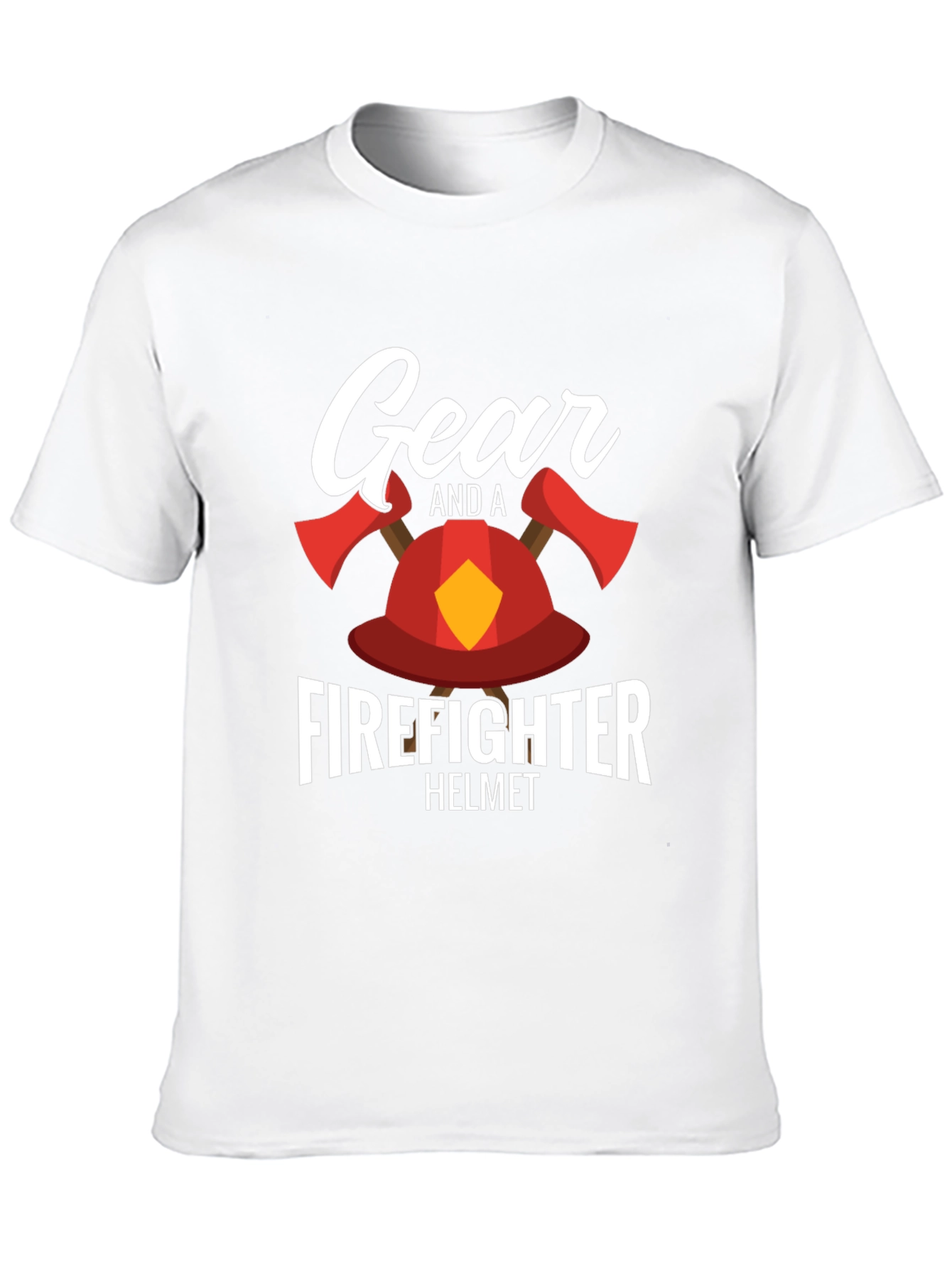 Firefighter Gear Helmet T-Shirt