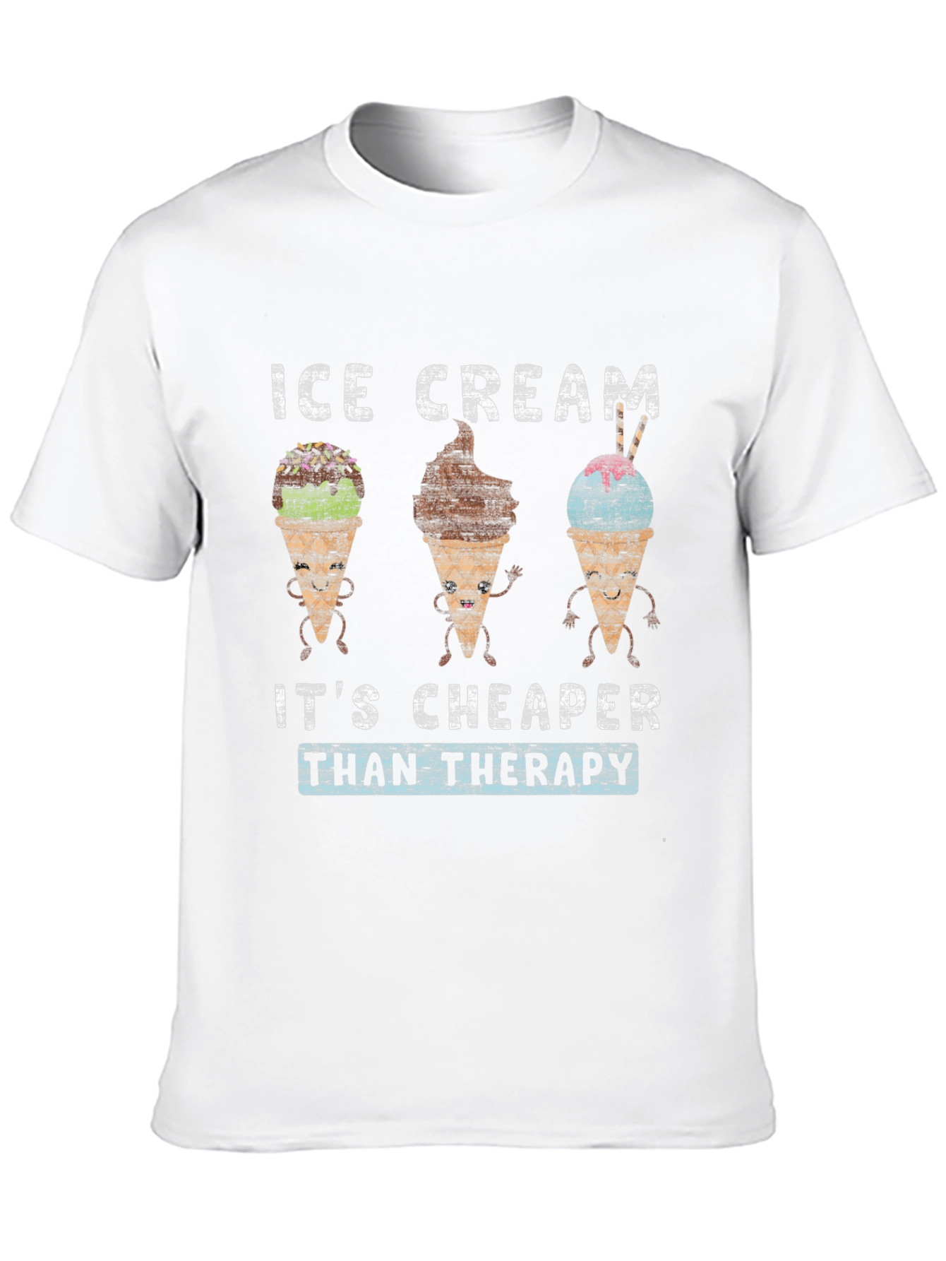 Ice Cream Cheaper Than Therapy Graphic Tee
