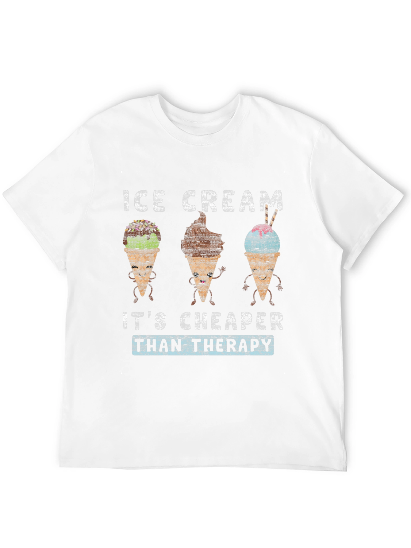 Ice Cream Cheaper Than Therapy Graphic Tee