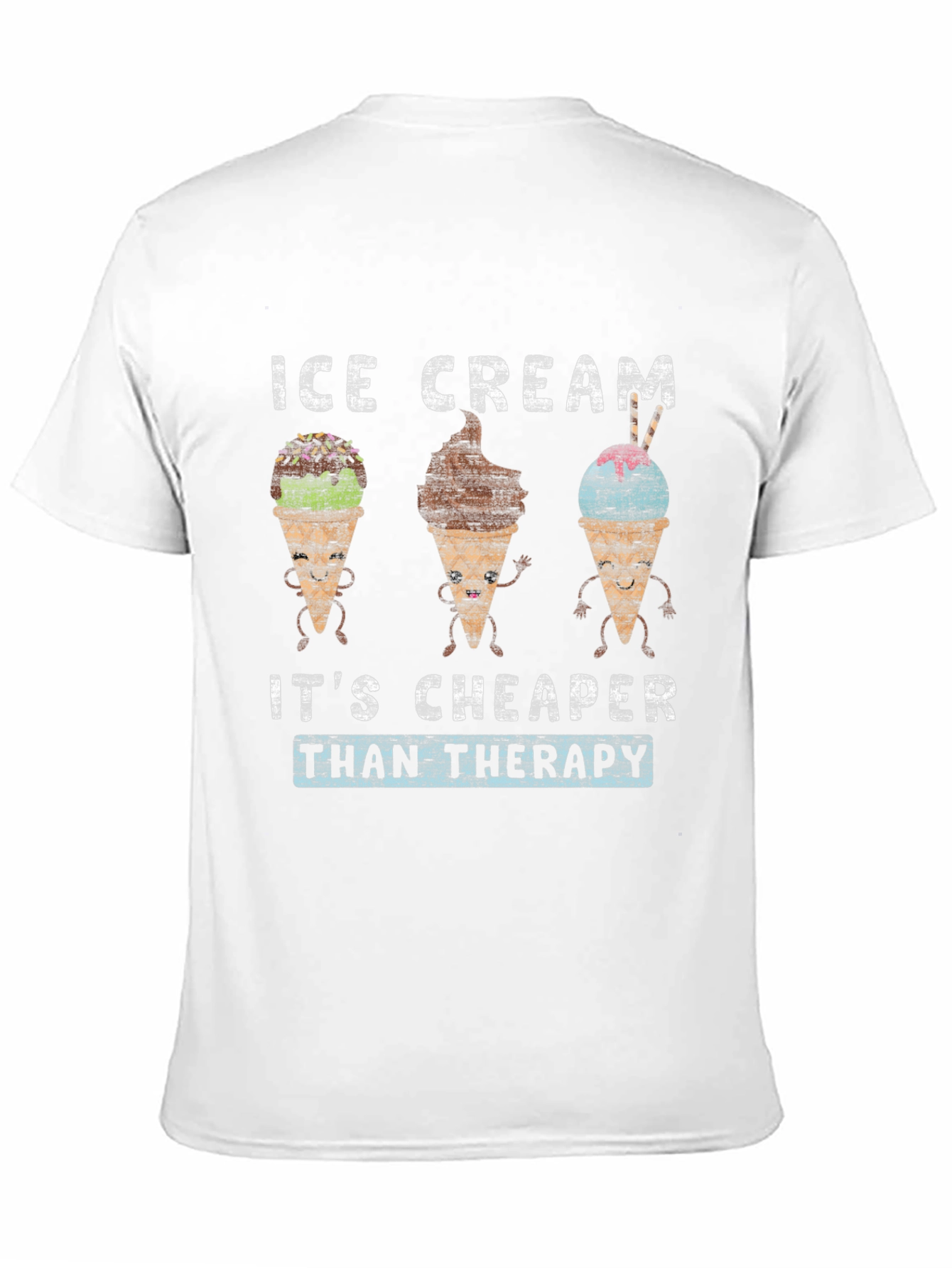 Ice Cream Cheaper Than Therapy Graphic Tee