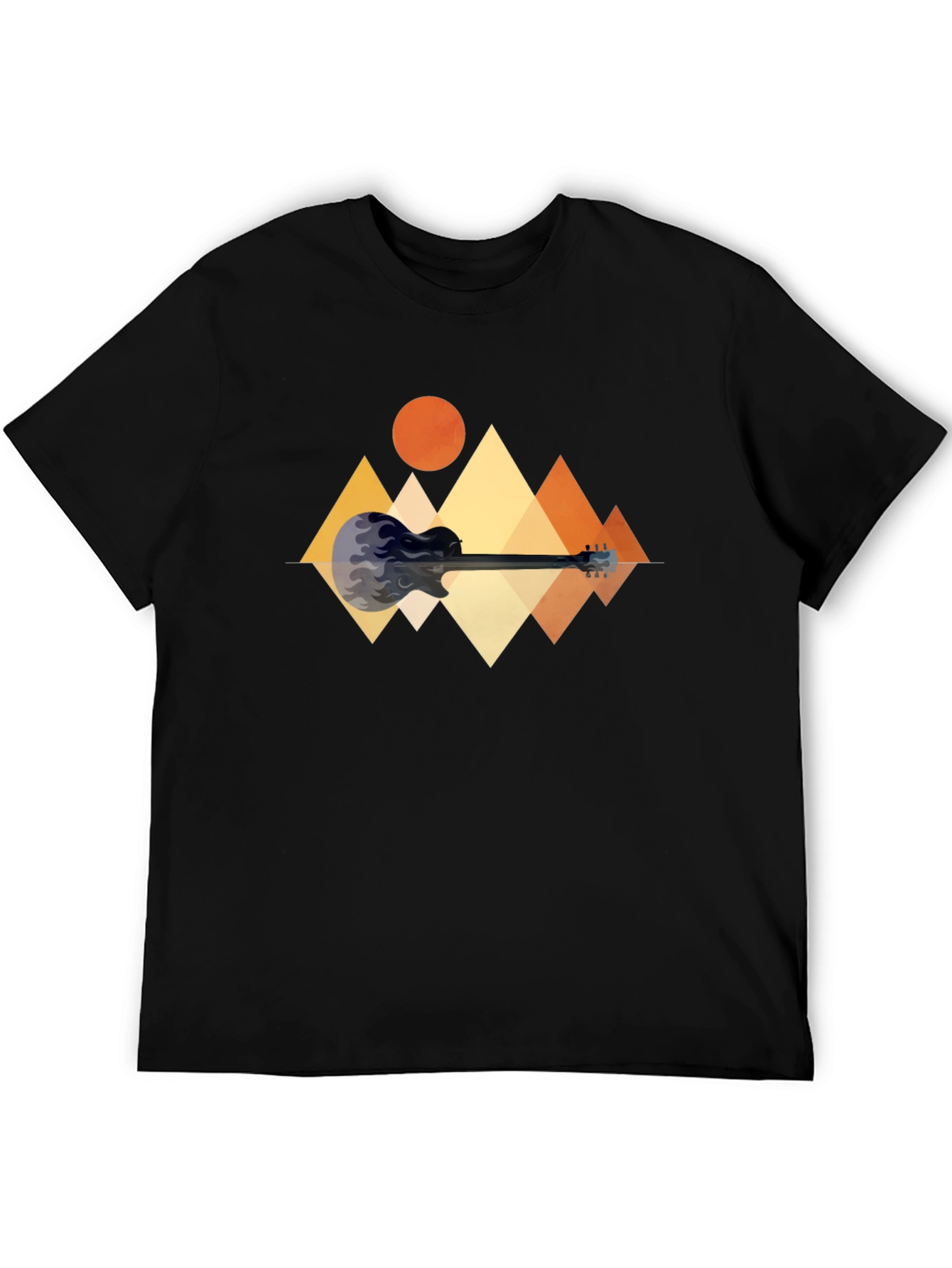 Guitar Mountain Graphic T-Shirt