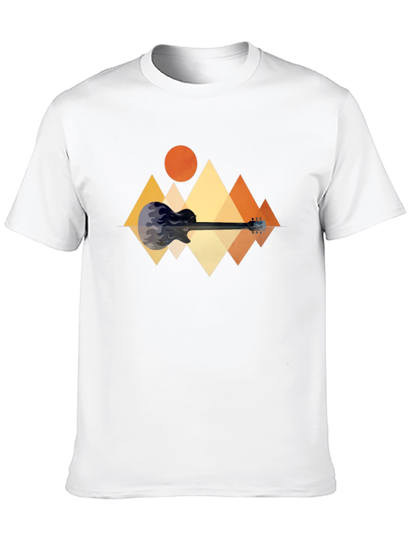Guitar Mountain Graphic T-Shirt