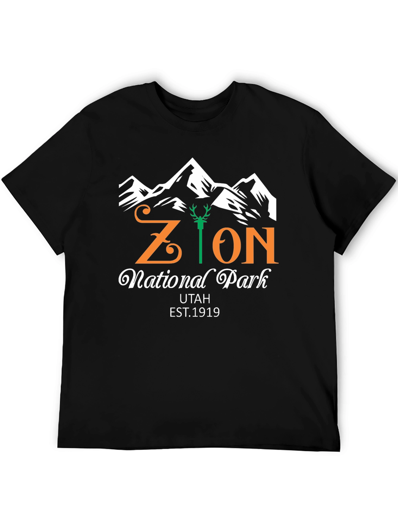 Zion National Park Graphic Tee - Black