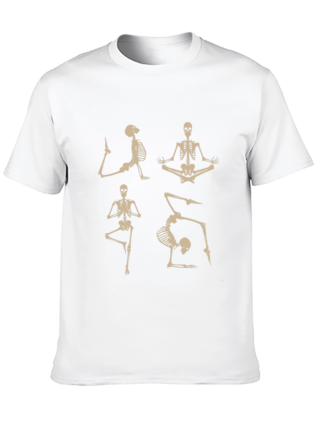 Yoga Skeleton Graphic T-Shirt - Black